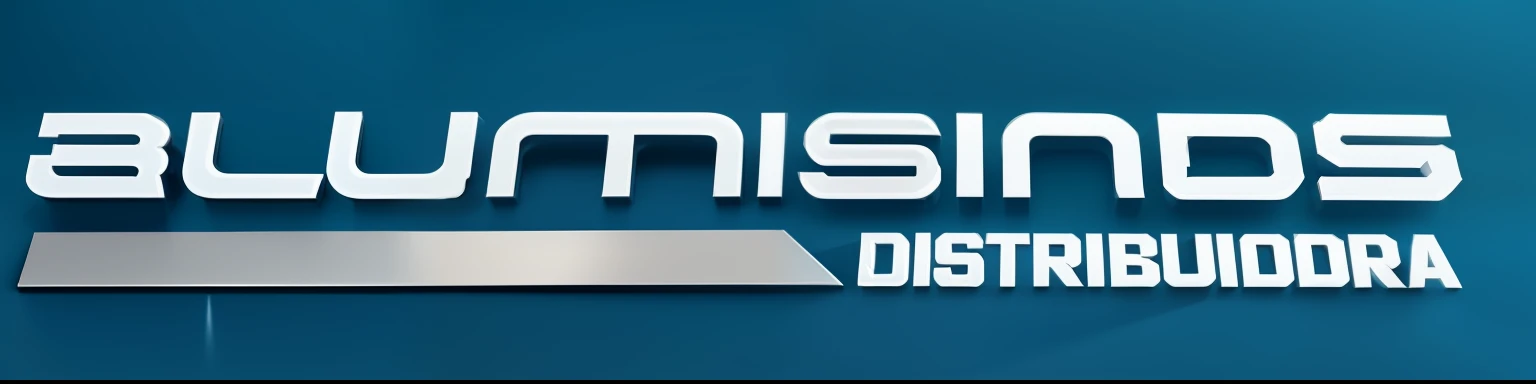 logo marca com letras 3d,