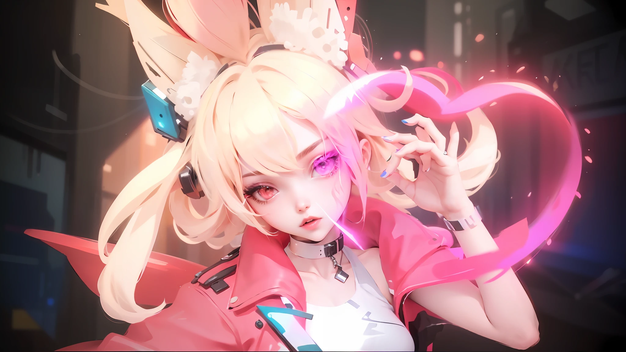 Beautiful woman medium hair, wearing cap, cyberpunk style short clothes, cyberpunk police woman, tomboy