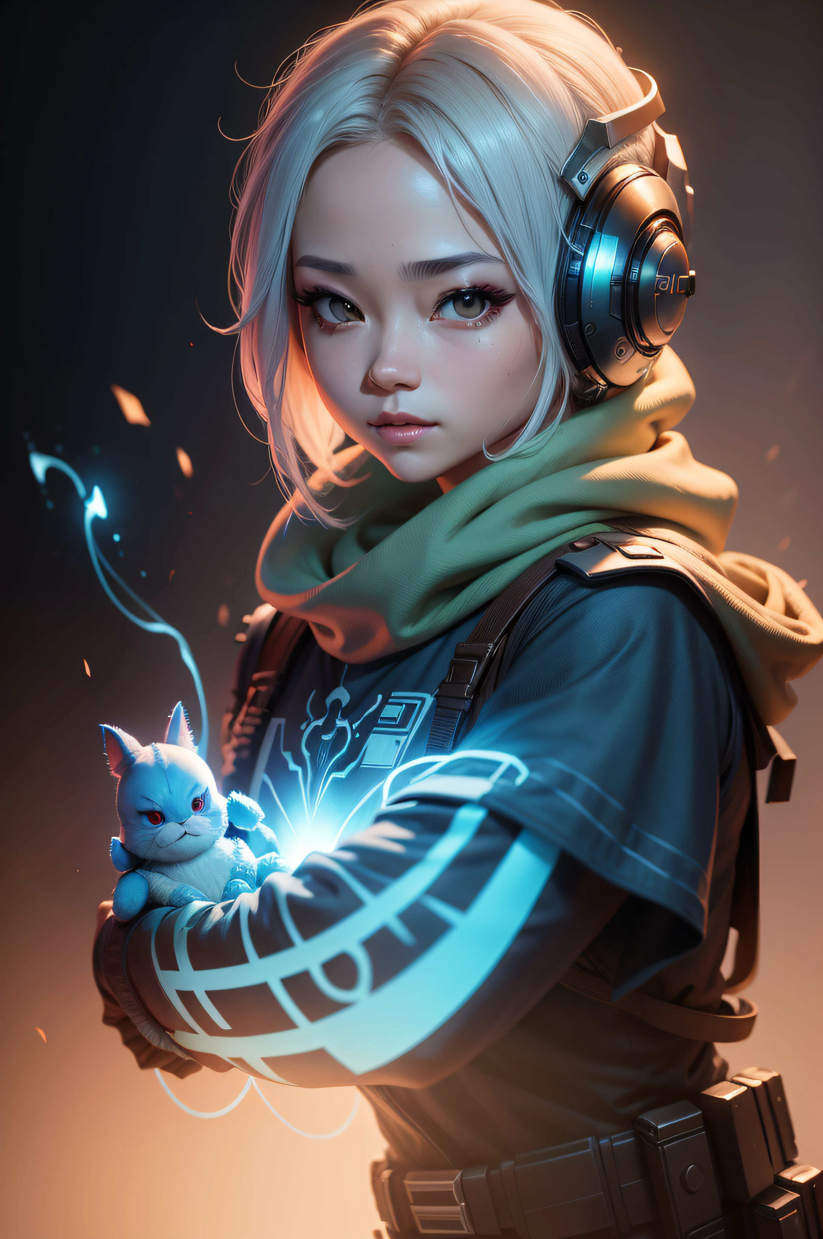 alien com um capuz cobrindo seu cranio e uma capa, personagem jedi hiperdetalhado, Vencedor do concurso Artstation, rossdraws global illumination, Retrato de um alien jedi, trending in the artstation, trending on ArtStation:3, 3 d render arte do caractere 8 k, cinematic bust portrait, rossdraws volumetric lighting, Ross Tran 8 K