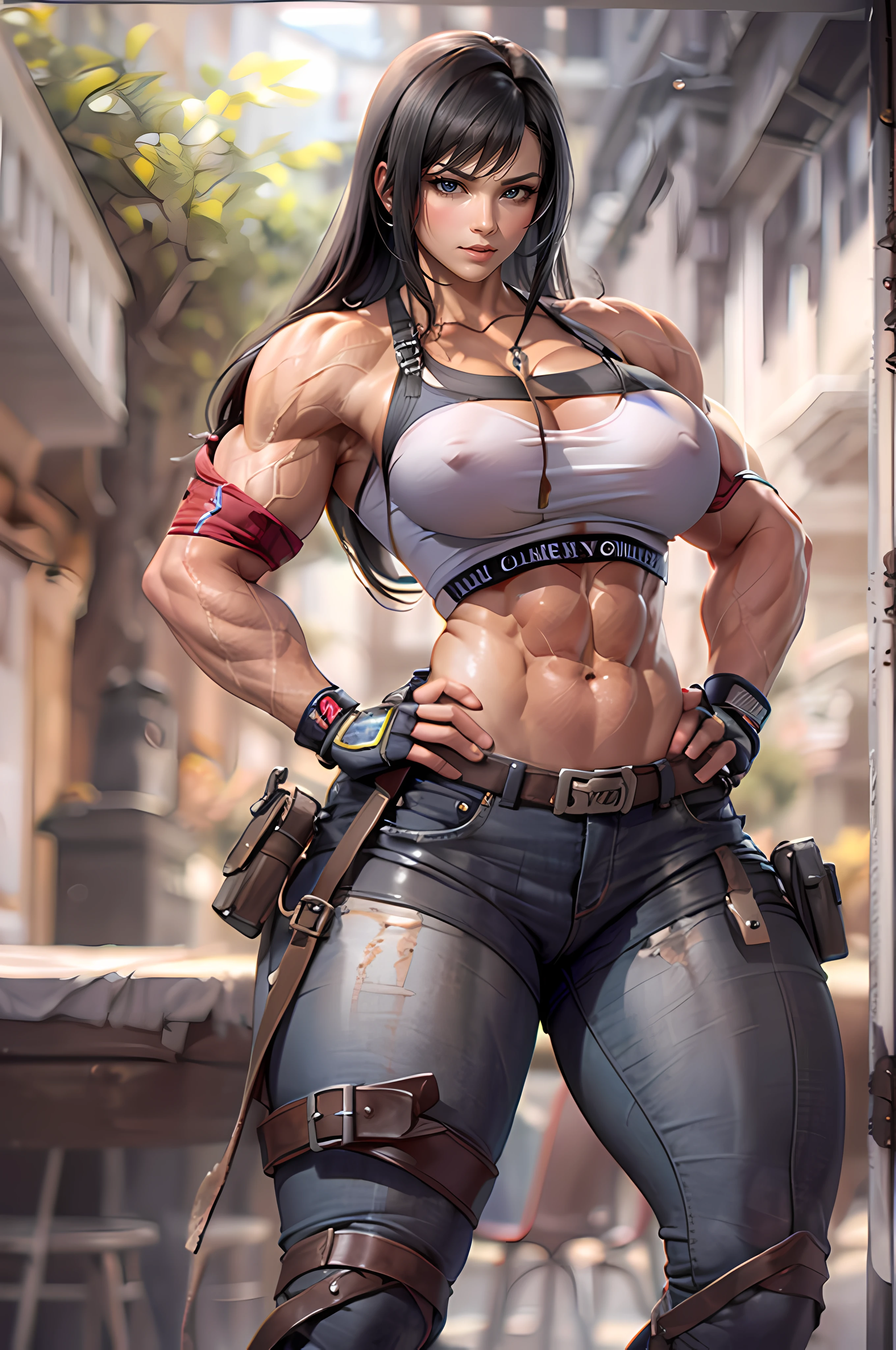 (Masterpiece, ultra detailed: 2), (best quality: 2), (beautiful: 1.8), (very beautiful: 1.8), goddess face, thick muscular neck, matching face structure, matching neck, matching skin tone, matching trapezius muscles, matching hair, slight smirk, big eyes, orange eyes,