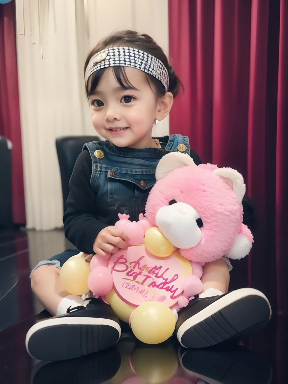 A closeup of a child sitting on a couch with a cake on it, 2 anos, de pele clara, Violeta Myers, doce e inocente, meninao, bonito e sorridente, bochechas rosadas, menina bonit is smiling and excited, Katelynn Mini Estilo Nice, Taliyah Jovem, grande sorriso em seu rosto