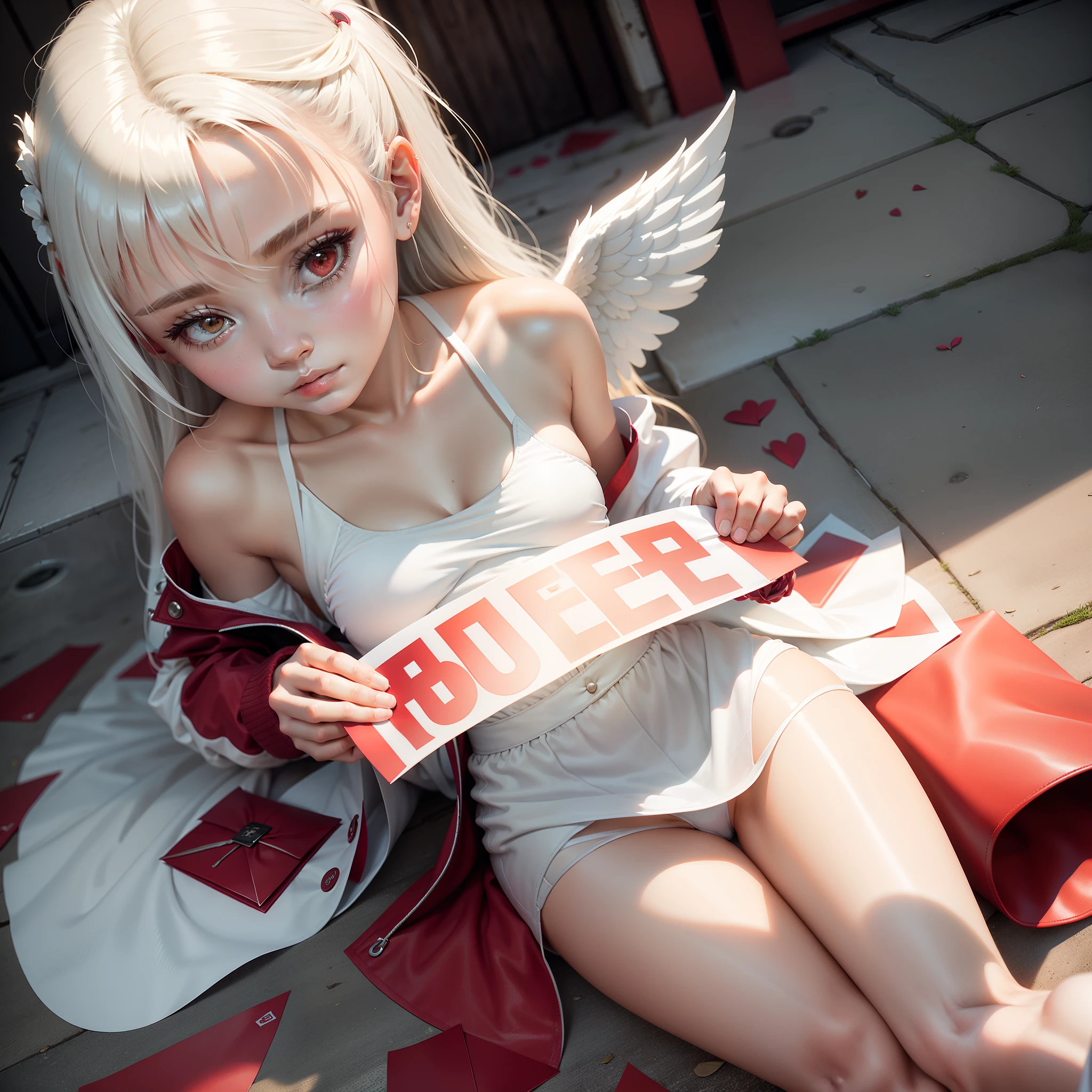 Remedy Female angel corpse white dress red envelope boots beauty kindness virtuous great love