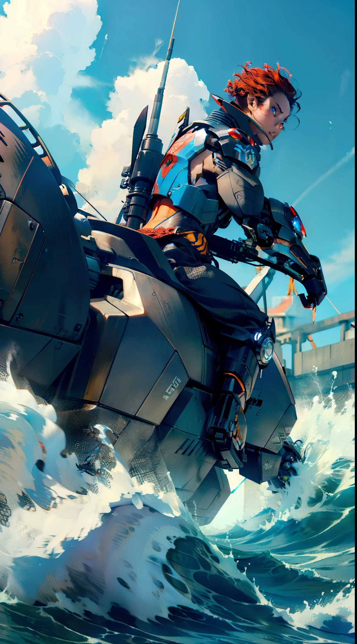 Ink Wind Snapping Turtle Fierce Element Wind Wave Mecha