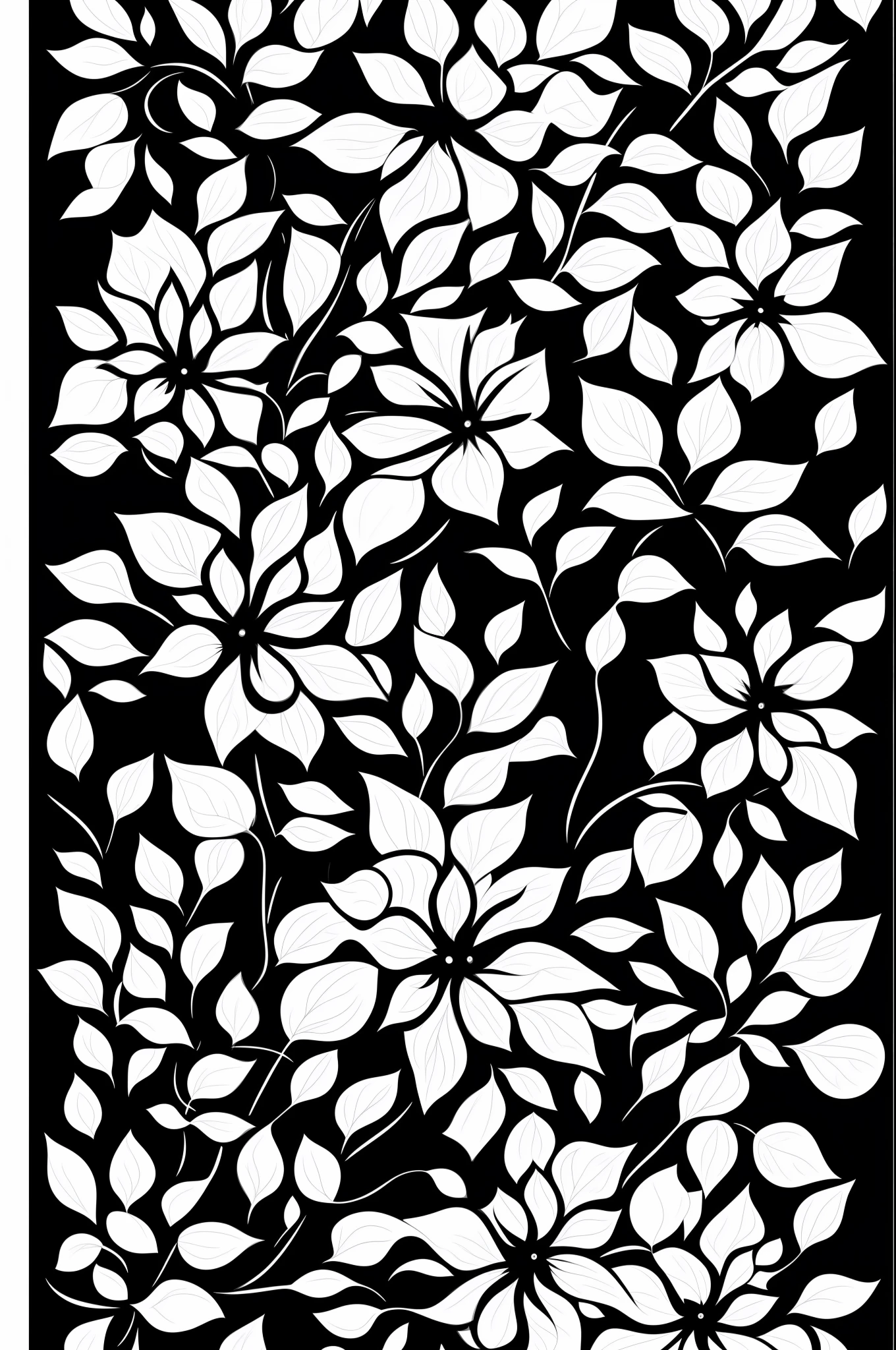 a sticker,black and white and red,vectorial art