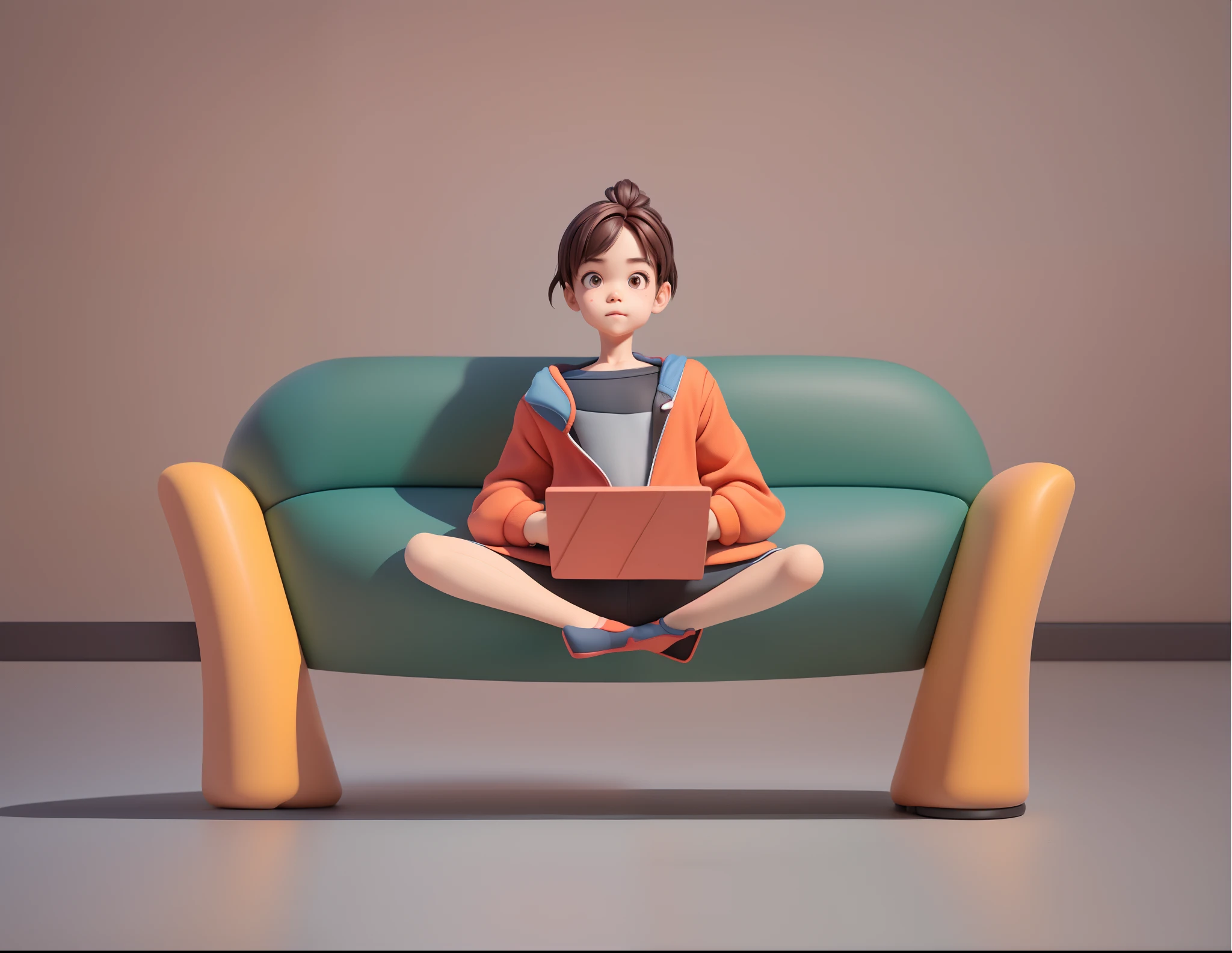 (Pixar 1.23 style) 1 boy ((upper body front, bust shot)), solo, cute ???, brunette, pretty tracksuit, boy, korean child, playground, ((masterpiece, highest quality)), (composite lighting)