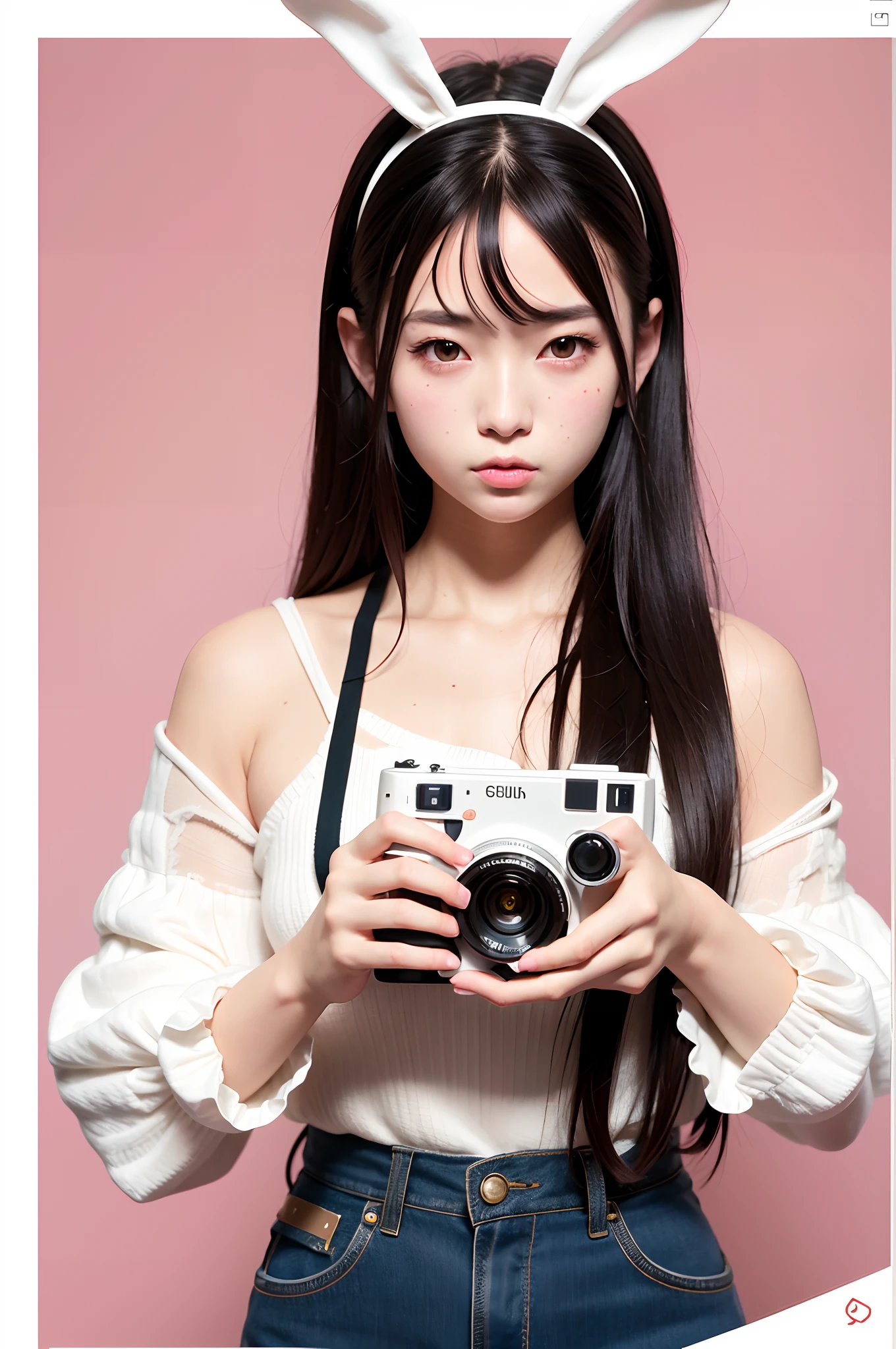 1 girl、Surrounded by in a study from the 1980s、Summer sky、White short sleeve ruffled blouse、A sad-looking 12-year-old girl listening to music from a cassette tape on a 1980 Sony Walkman、Composition、snow、Shallow depth of field、Direct Light、800mm lens、Highest quality