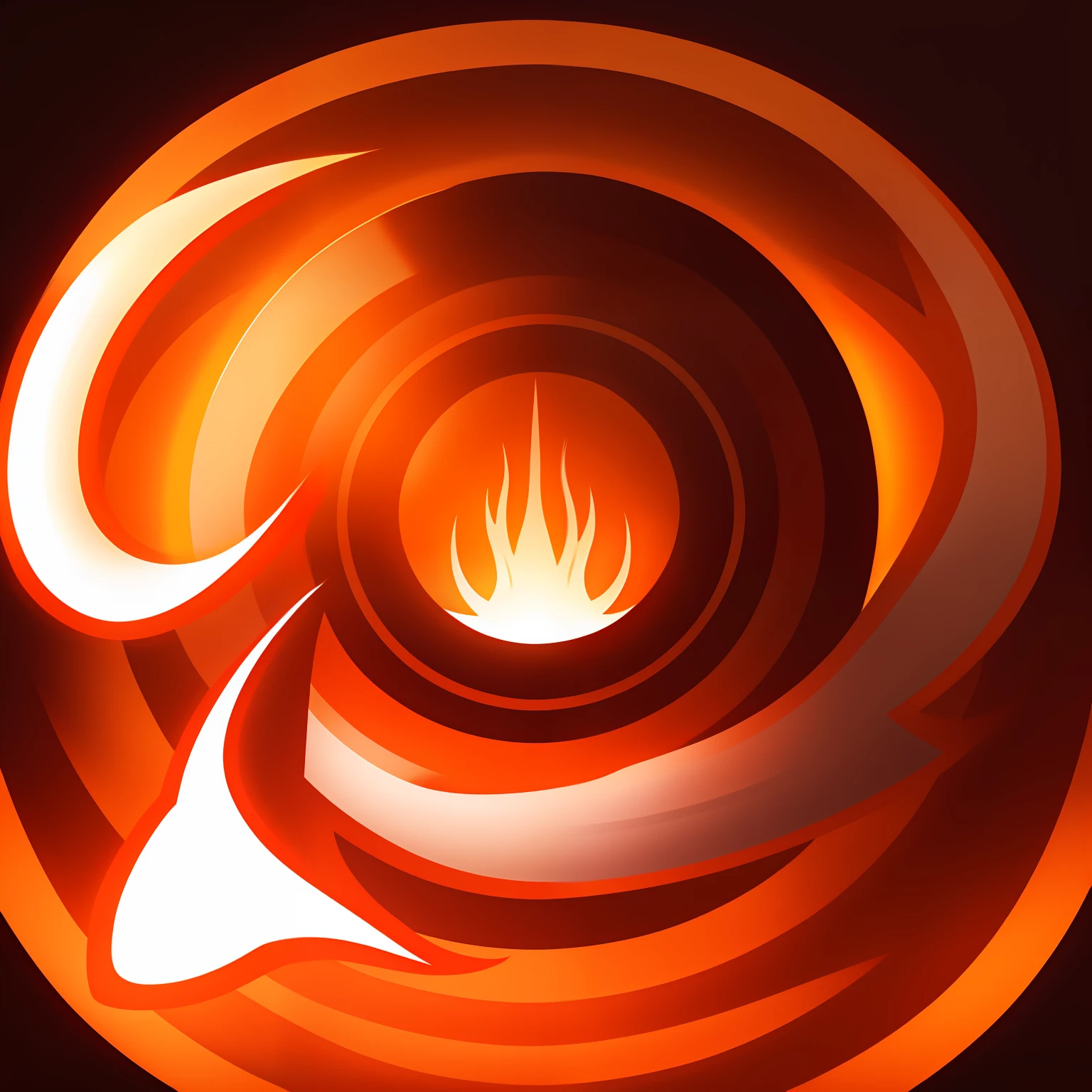 Orange border，Game skill icon，Red heart symbol，mental control，Japanese elements。