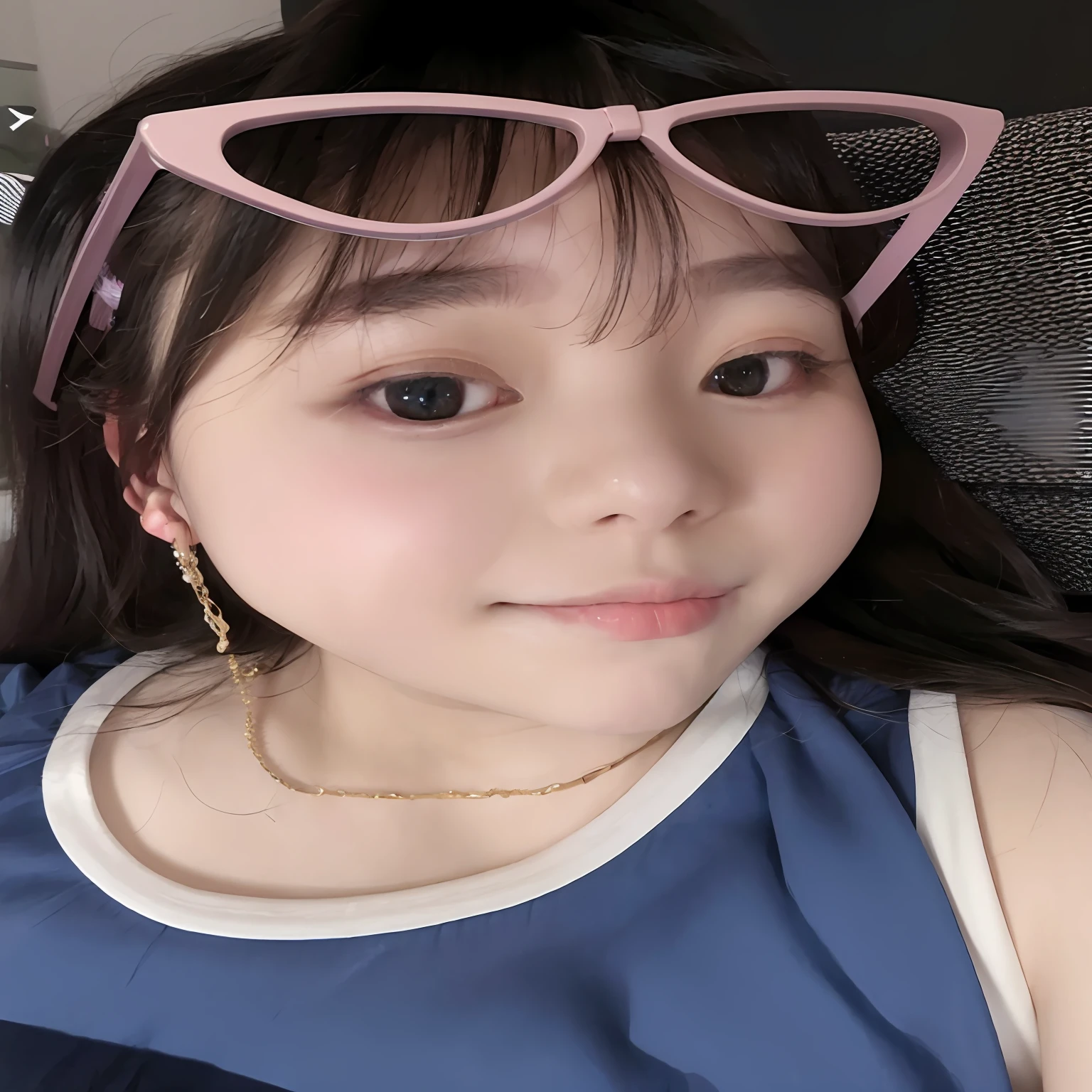 Masterpiece, Best Quality, (Dark Photo: 1.3), Realistic, 1girl, Flat Bangs, Stunning Innocent Symmetrical Face, Shirt, Emotional, Ulzzang, (PureErosFace_V1:0.7), JapeneseTeacher