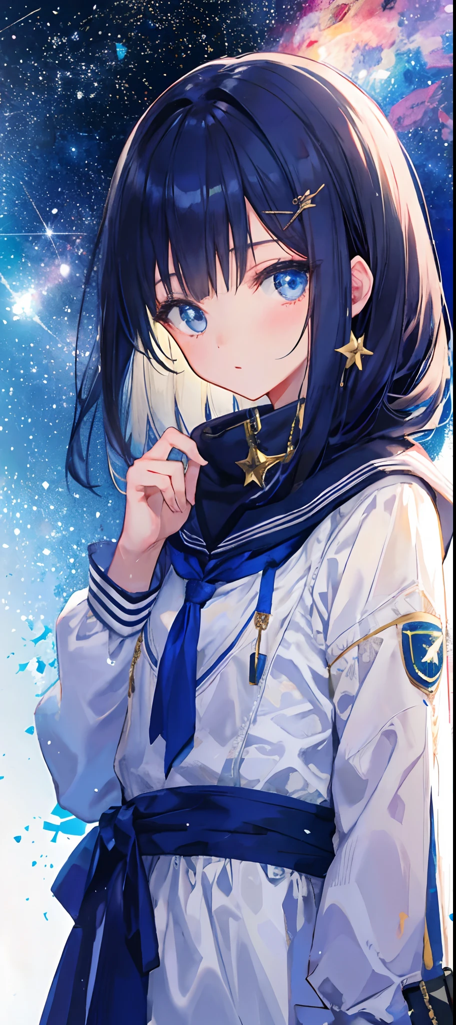 1girll,Gaze at the stars