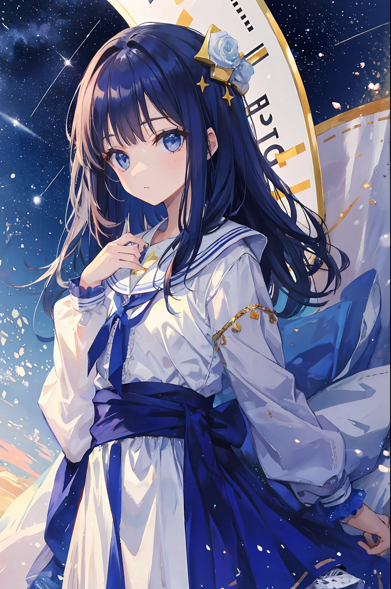1girll,Gaze at the stars