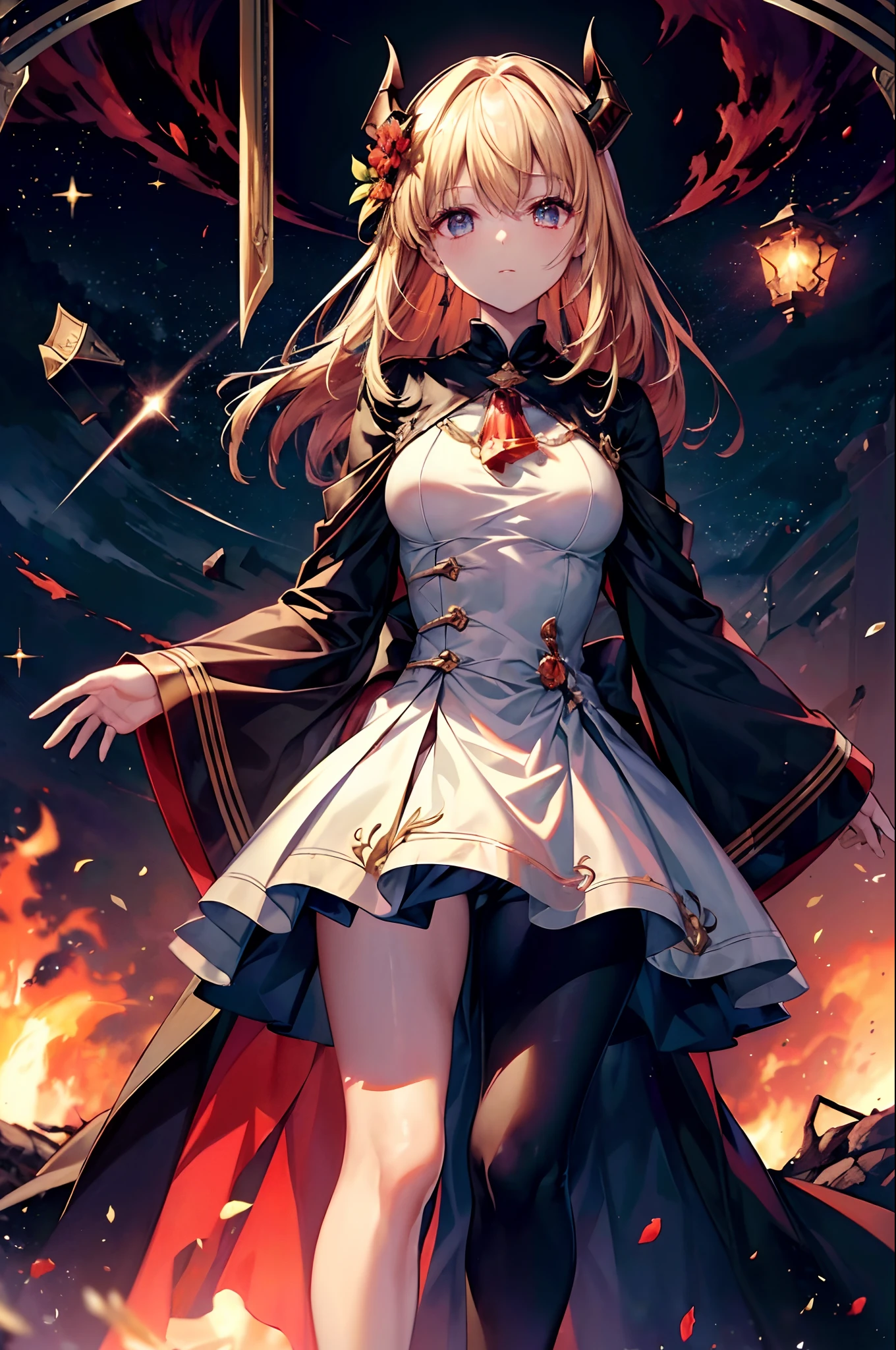 (((masterpiece)))、(((top-quality)))、((ultra-detailliert))、According to the contract、Follow me、Overlord of Flame、Come、Purification Flame、Great Sword of Flame、Fluttershy、Fire and brimstone through Sodom、Turning sinners into the dust of death、(Burning sky)