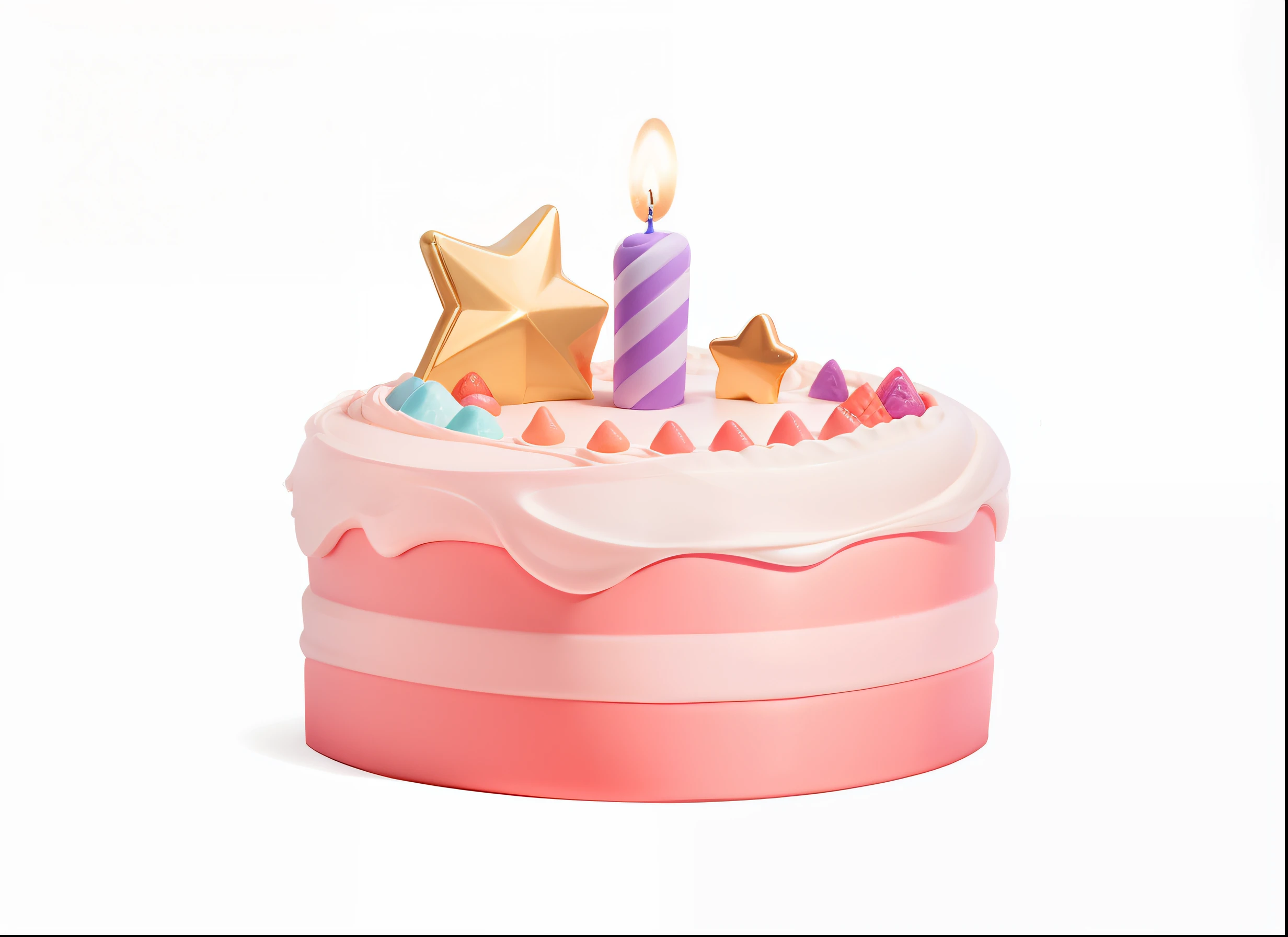 The birthday cake，high qulity，2 floors