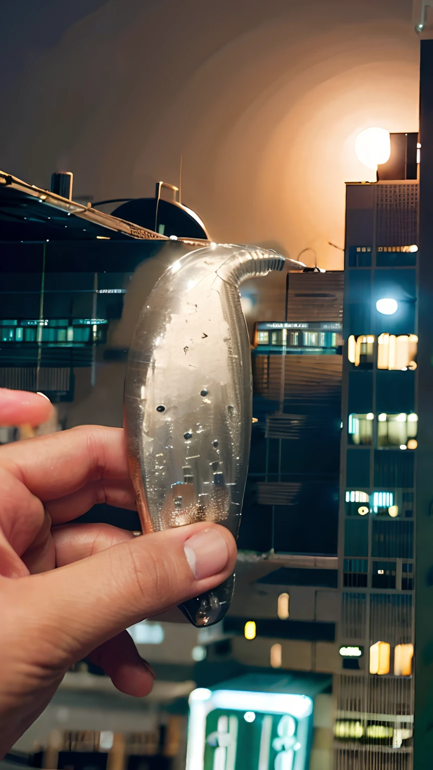 The background is the cybercity at night