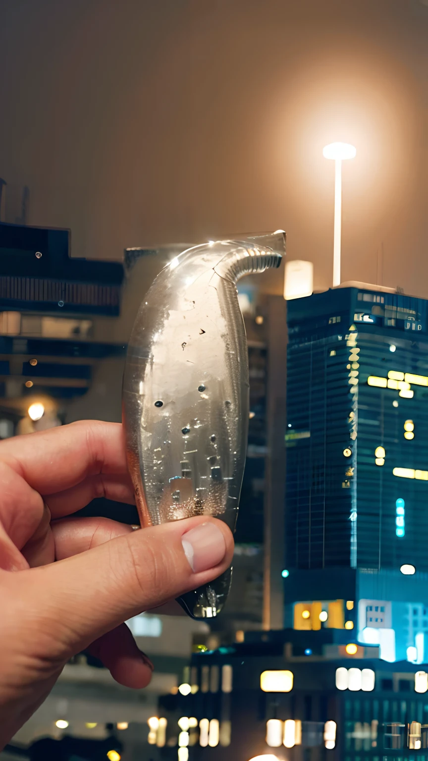 The background is the cybercity at night