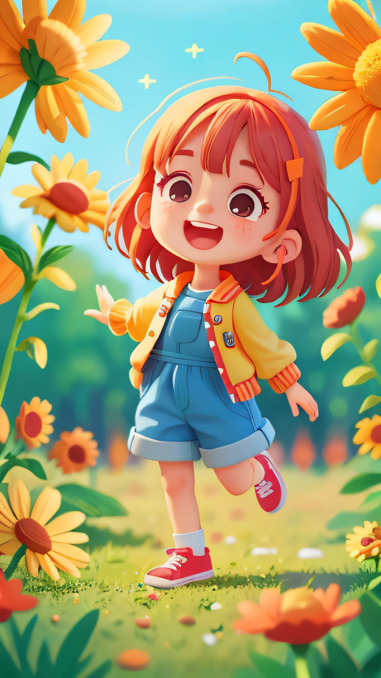 1girll,parks,Bright sunny days,(tmasterpiece:1.2) (realisticlying:1.2) (bokeh) (best qualtiy) (detailedskin:1.3) (complexdetails) (8K) (detailedeyes) (Sharp focus),(having fun)