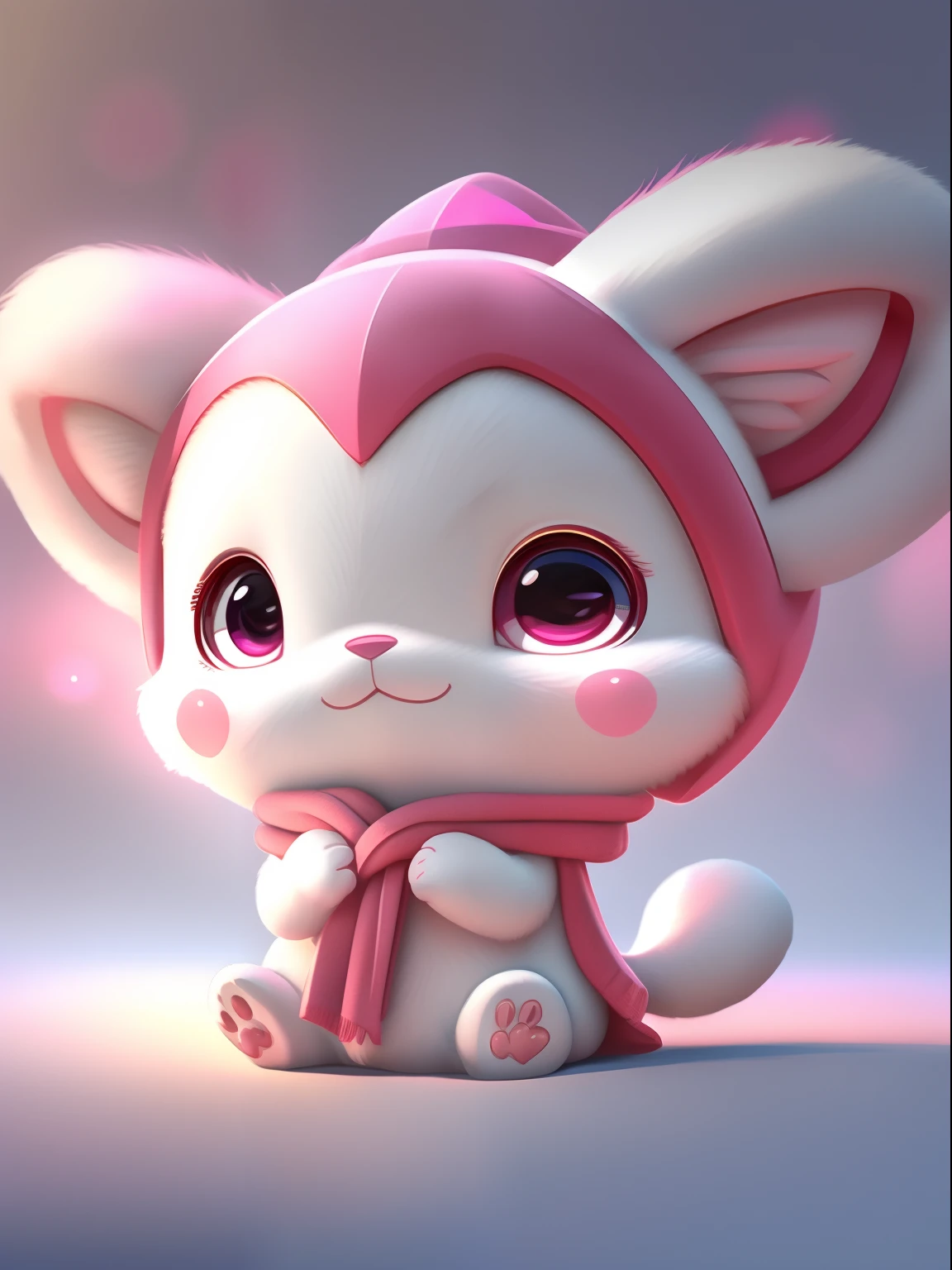 Pink mascot, with eight uprising cultural characteristics, distinctive characteristics, rich connotation Jiangxi city IP has unique creativity and design, in line with the characteristics of the times Cute image, great affinity and communication Cute little animals Furry, anime, contemporary art, UHD
