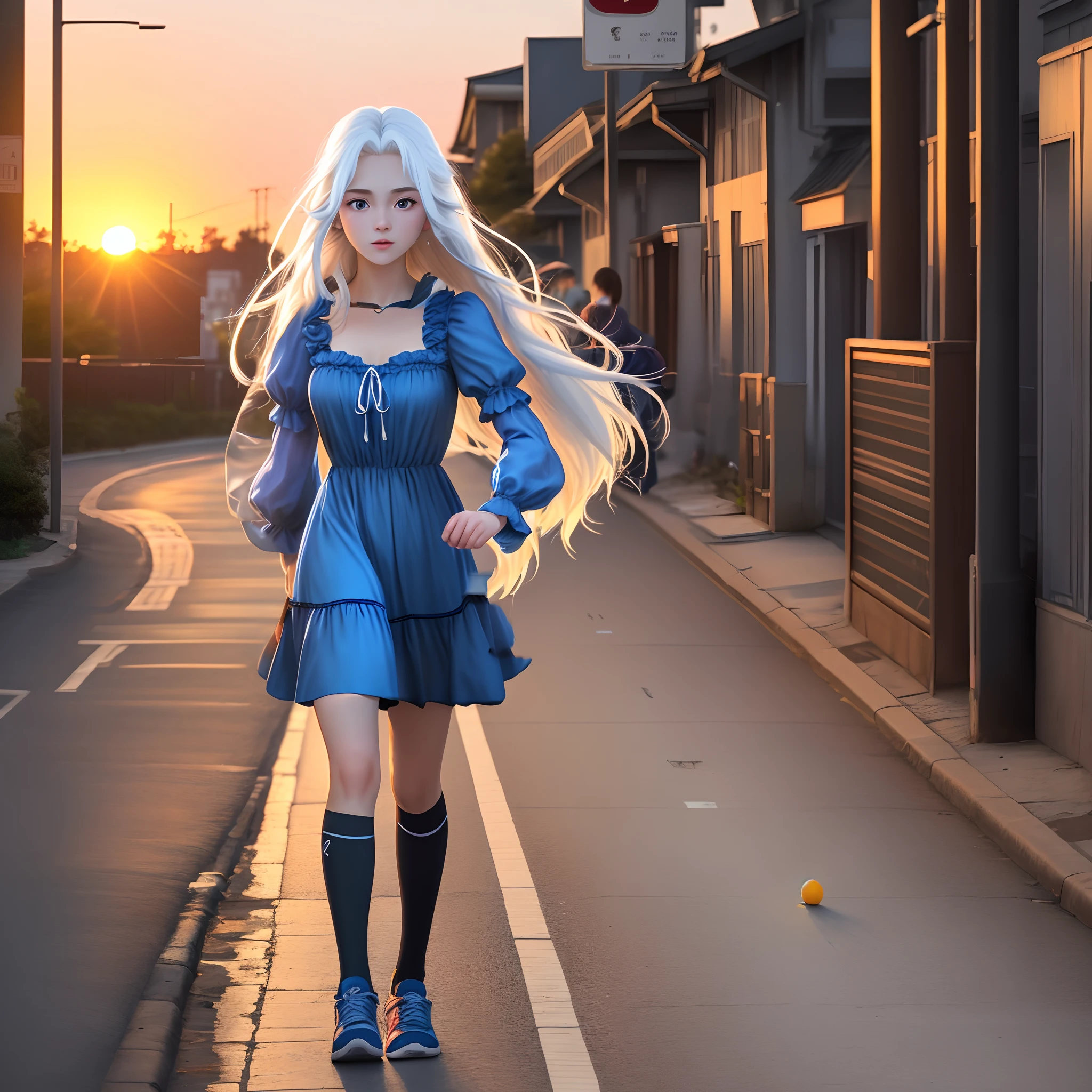 Blue dress