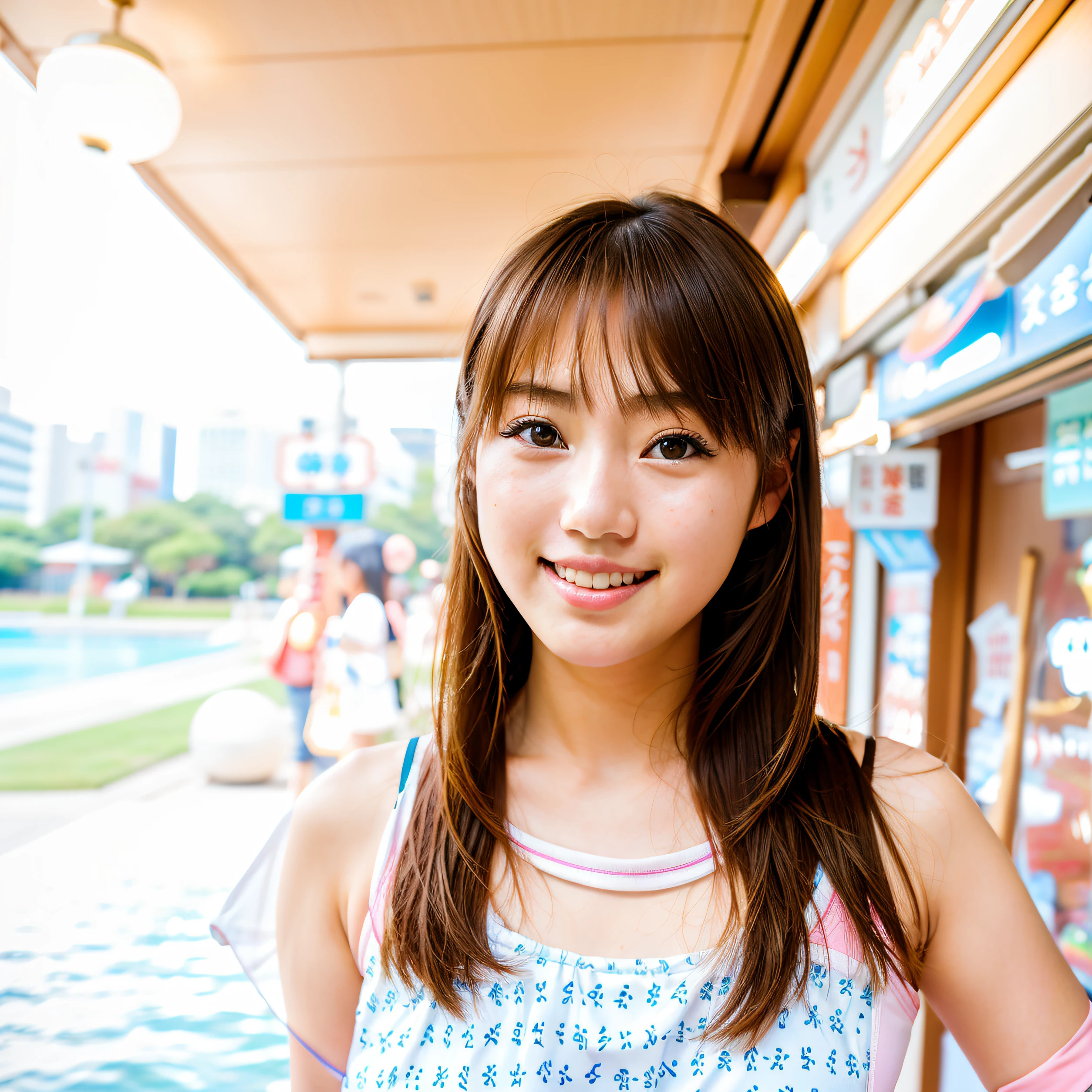 portrait of a japanese teen, chiho, the face of a beautiful Japanese girl, 奈良美智, swim wears,taken with canon eos 5 d mark iv, cute young woman, taken with sigma 2 0 mm f 1. 4, young cute wan asian face, wideangle portrait