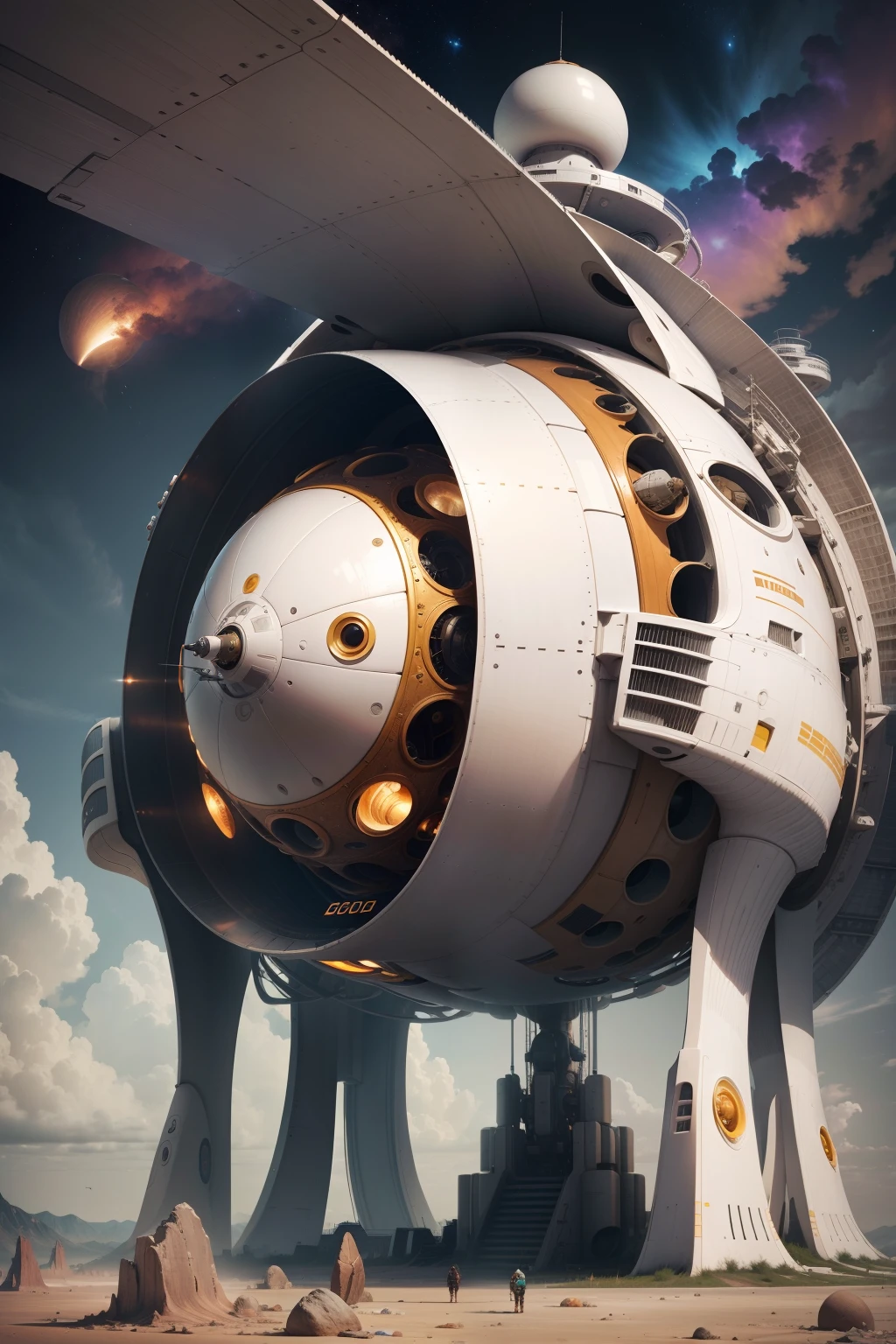 A huge spaceship,Bio shell
