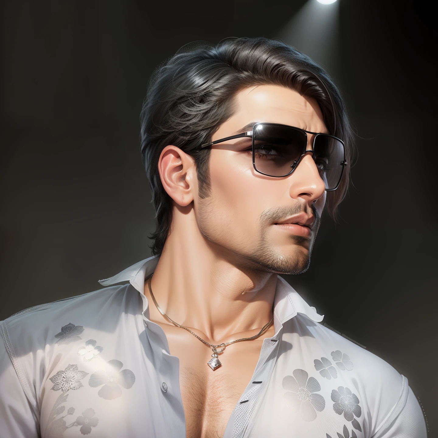 Bollywood hero black and white background light