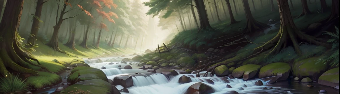 the woods　mont　a river　ferns