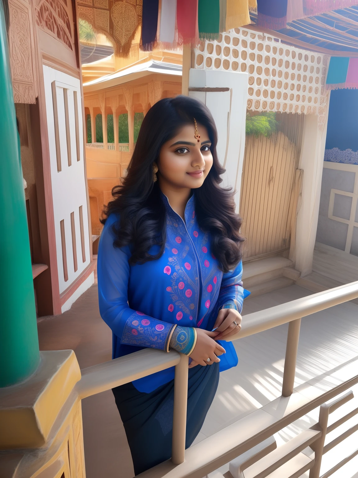 Beautiful background with maintain ultra real indian face