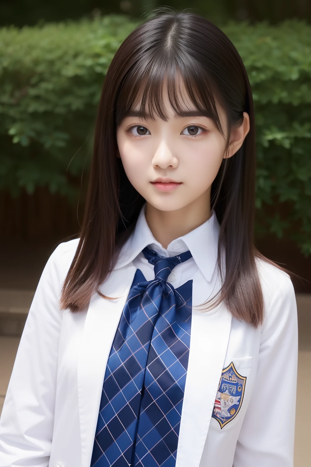 hi-school girl、full body Esbian、with round face、shinny skin、shiny lip、Eros