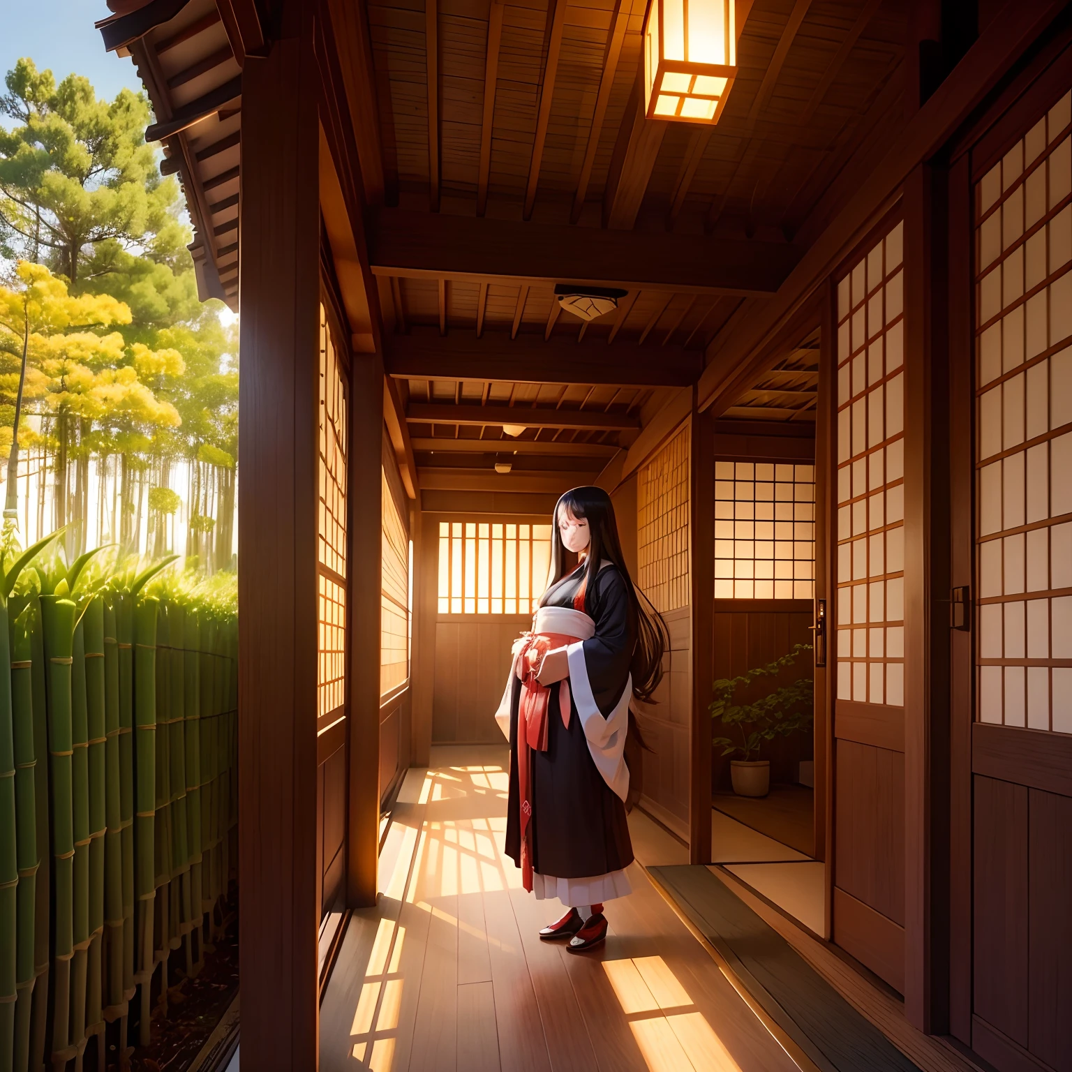 Where Kaguya-hime is born shining out of bamboo、Taketori Monogatari --auto