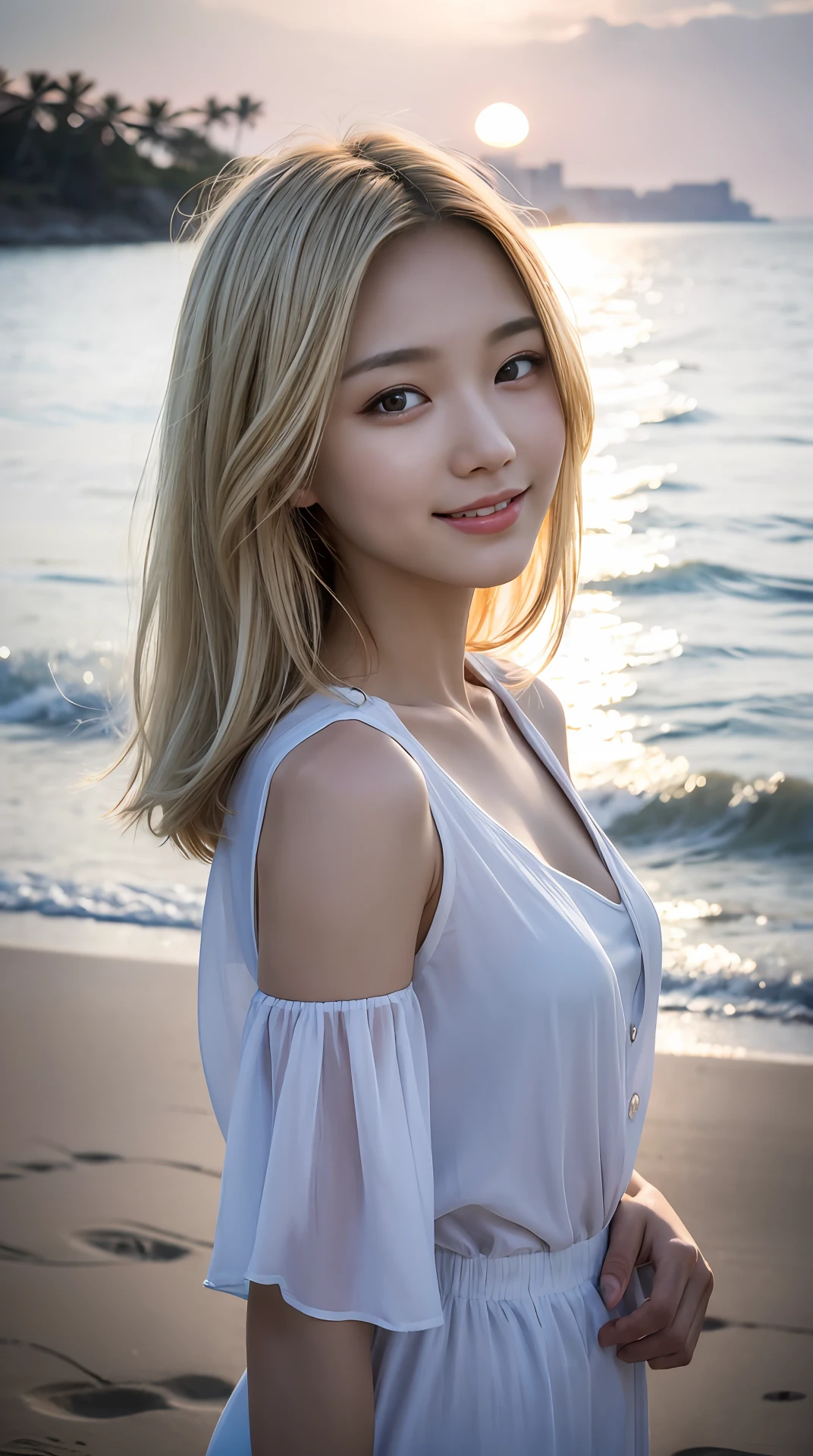 8k、nude、abs、Slender、spread legs、sleeping in bed、sensual look、Japanese、short hair、blonde、Popular gravure idols、very cute、very well-groomed face、Fair skin、pink nipples、No clothes、perfect style