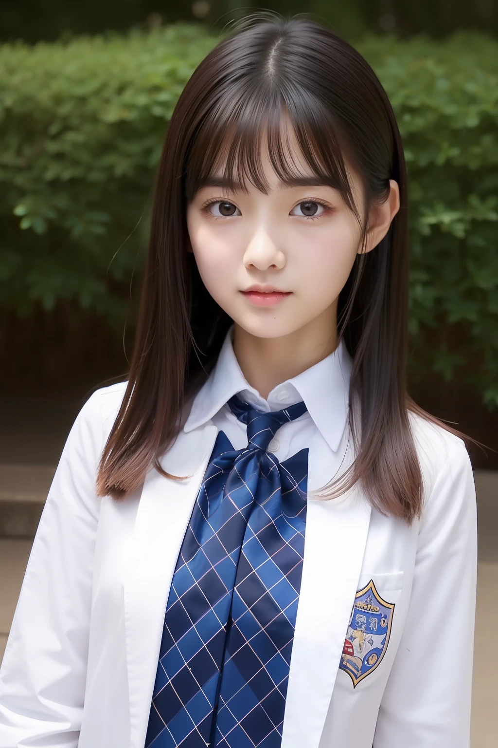 hi-school girl、full body Esbian、with round face、shinny skin、shiny lip、Eros