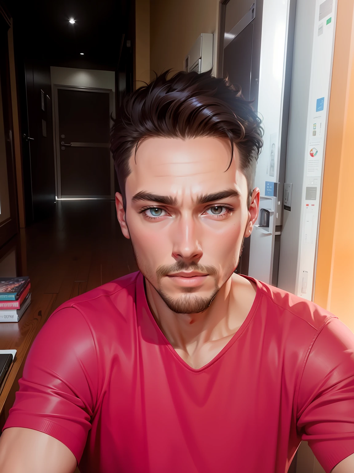 Digital painting , handsome