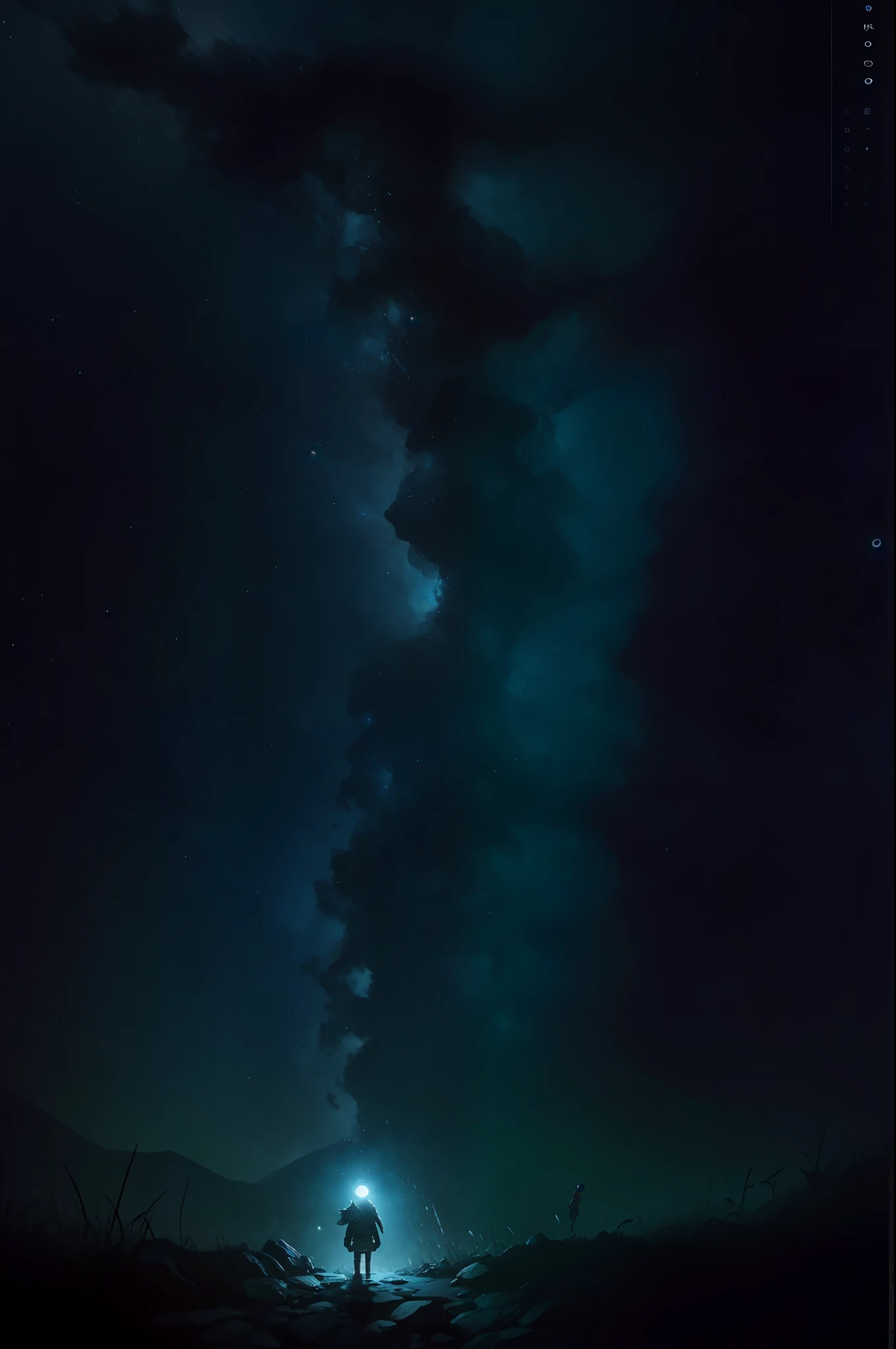 （The boy in the spacesuit starzes at the starry sky：1.4，closeup cleavage），（Lateral face：1.4），closeup cleavage，Shining starry sky，in style of hayao miyazaki，Perfect quality，Clear focus， （tmasterpiece：1.2）， （realisticlying：1.2） ，（Bokeh：0.5）， （best qualtiy）， （complexdetails）， （8K）， （Sharp focus），（Award-winning digital artwork：1.3） af （sketching：1.3），