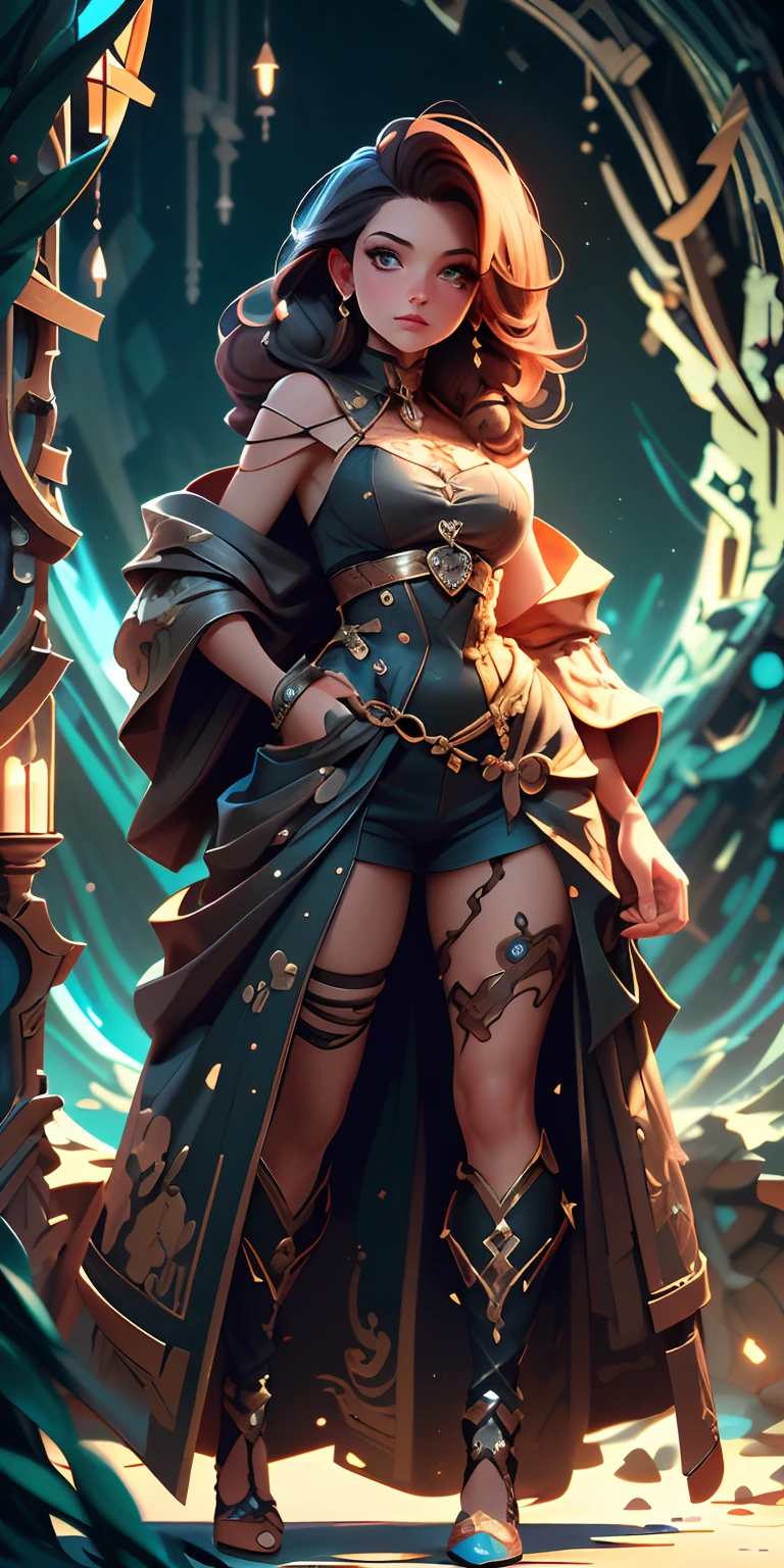Full body portrait, semi , (masterpiece), best quality, expressive eyes, perfect face, (beautiful woman), (sparse clothes:1.1), landscape, highly detailed, extreme detail, realistic lighting, fantasy background