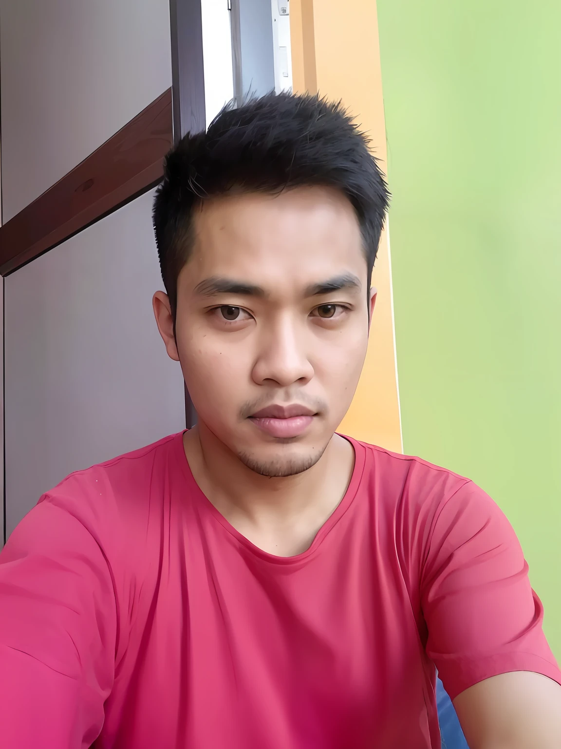 there is a man sitting at a table with a plate of food, with accurate face, ayan nag, nivanh chanthara, clean shaven face, south east asian with round face, without beard, 2 7 years old, ramil sunga, around 1 9 years old, face picture, thawan duchanee, 2 8 years old