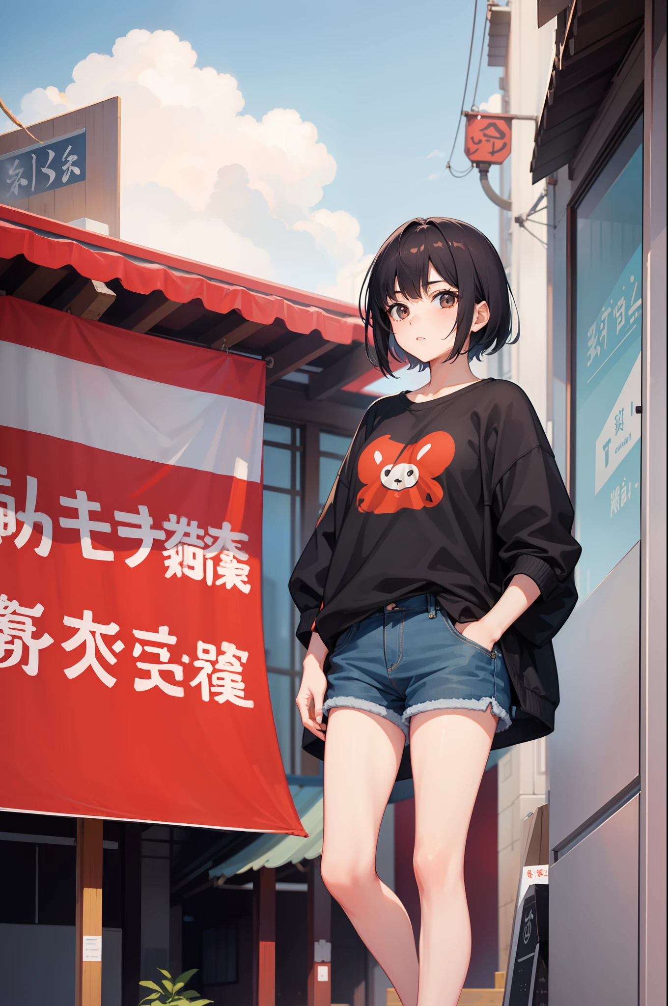 girl with 20yr old short-cut 夏天