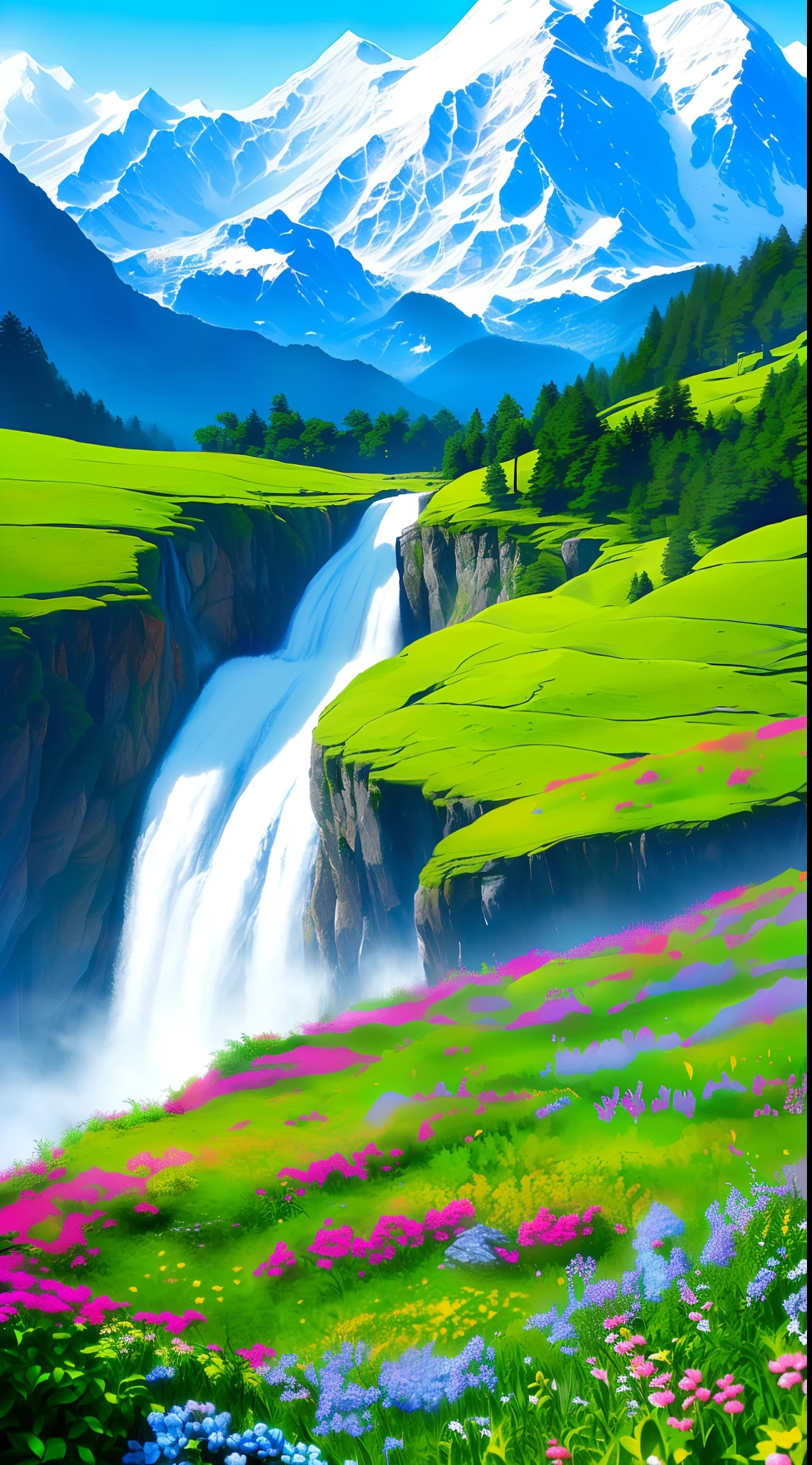 Embark on a visual journey to the Valley of Flowers National Park in Uttarakhand, India. Let
your artistic talent unfold as you recreate the vivid colors and delicate beauty of this
UNESCO World Heritage Site. Paint a vibrant meadow adorned with an array of blooming
flowers, including rare species found only in this alpine region. Add majestic waterfalls
cascading down moss-covered cliffs, and capture the awe-inspiring sight of the surrounding
snow-capped peaks standing tall against the clear blue sky. Let your artwork reflect the
untouched charm and natural splendor of this hidden gem.