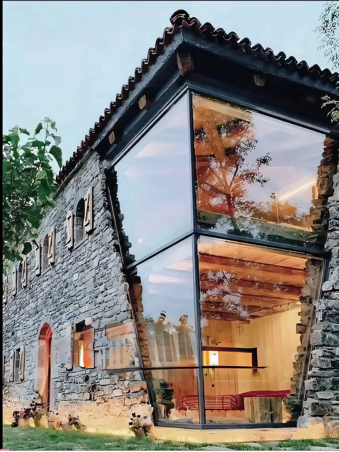 Stone and glass
