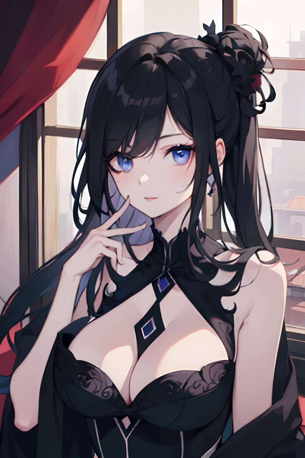 ((Masterpiece, side-lighting, fine detailed beautiful eyes: 1.2)), Ultra-detailed, 超高分辨率, Professional lighting, High-quality cosmetics, Beautiful detailed eyes, Sexy,