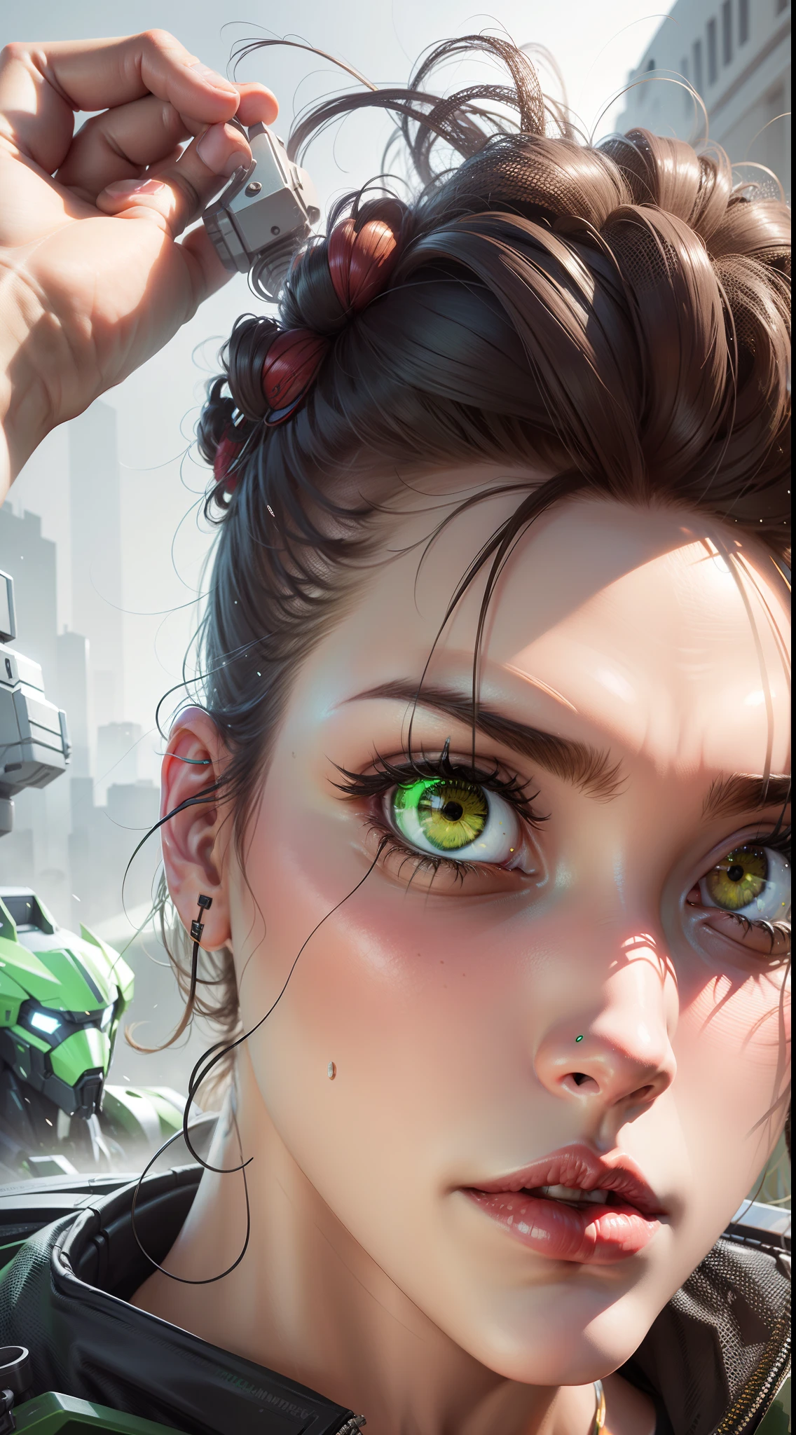 mechs,green color