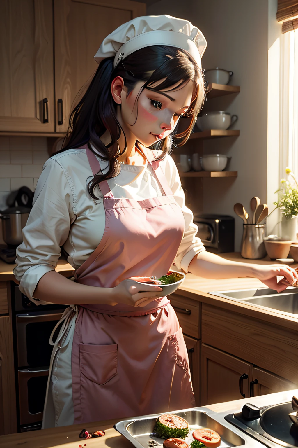 Muchirimchimuchi、kawaii、Thick, round-faced、Short black hair、Frustrated and sad、A naughty married woman who seduces