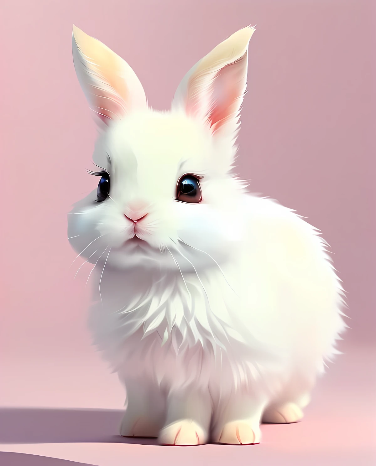 Beautiful little bunny with dreamy eyes, volumetric light, hyper realistic, intricate detail, illustration, painting, watercolor, kawaii chibi, eating easter egg, Aww!, Shallow depth of field, pastel color palette, Soft Lighting, Minimalistic, Modern, Digital painting, art by lois van baarle and ross tran and artgerm, Trending on Artstation HQ, highly detailed