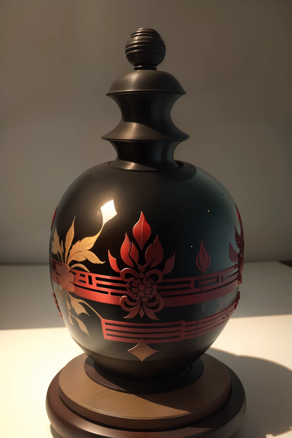 samurai Edo period, glass sculpture texture