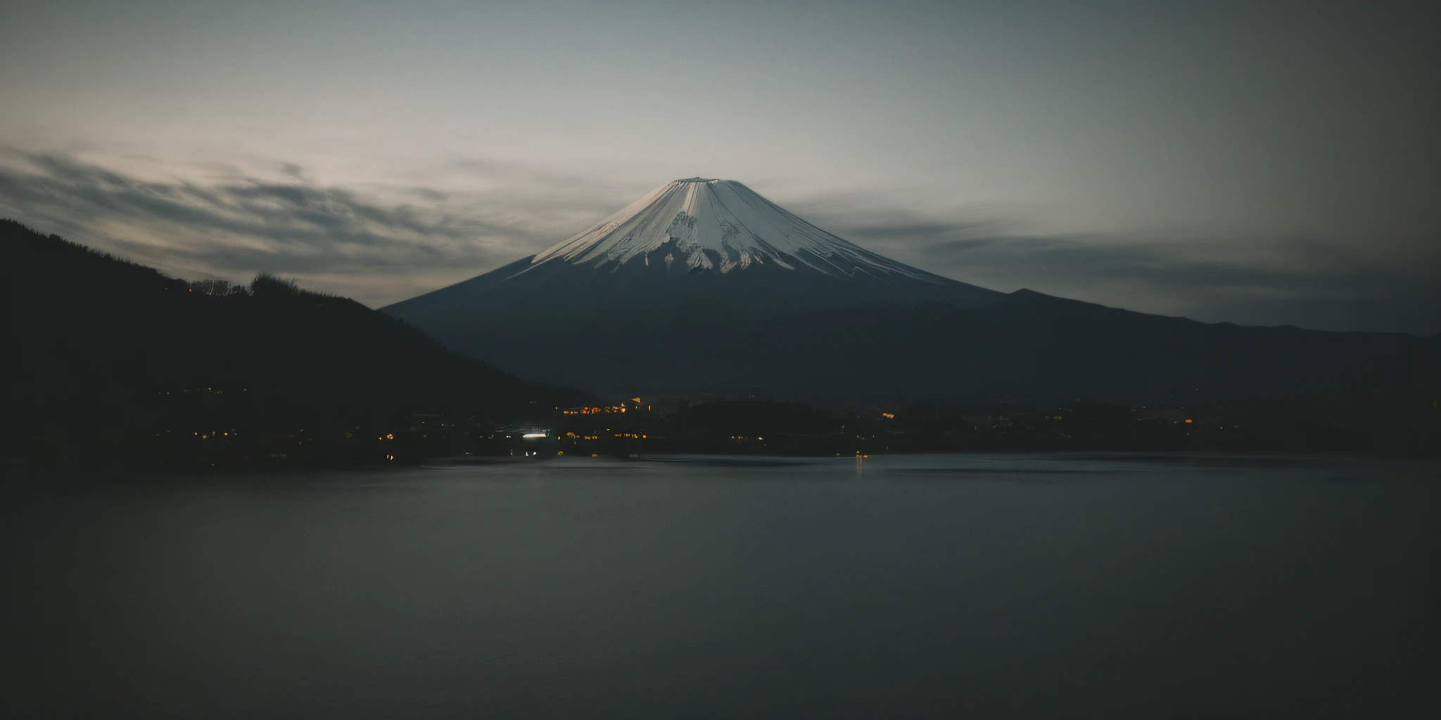 In the distance is Mount Araferd,Below there are lakes and cities, Mt fuji, mountain in background, mount fuji in the background, mount fuji background, mont. Fuji, mount fuji on the background, lake kawaguchi, mountain in background, fuji choko, japan mountains, mount fuji background, reflecting mount fuji, japan at night