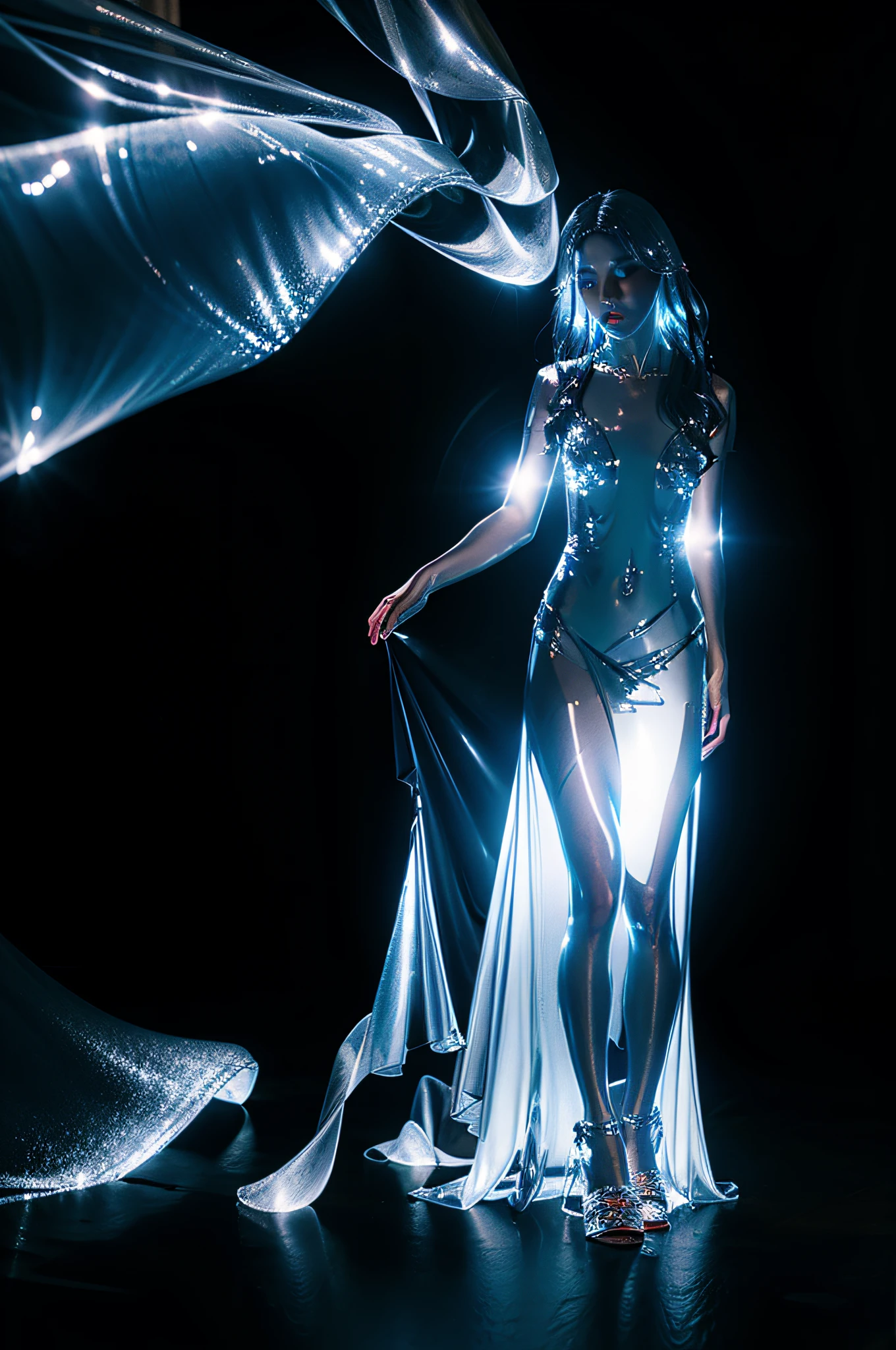 Translucent woman