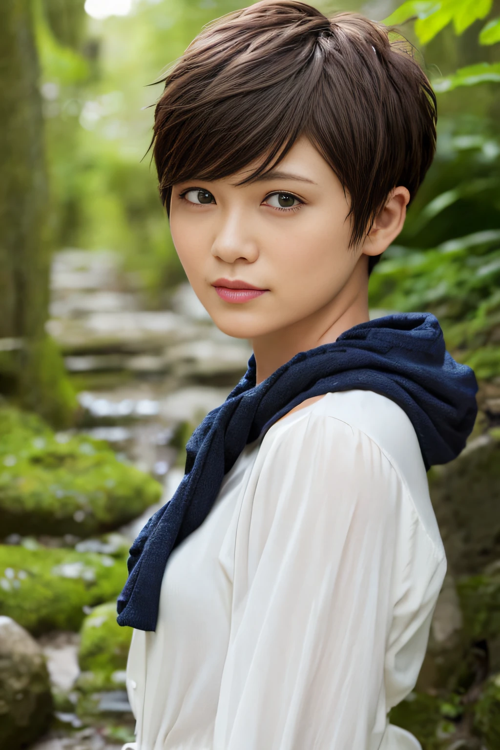 a pixie cut Hachikirenbaka