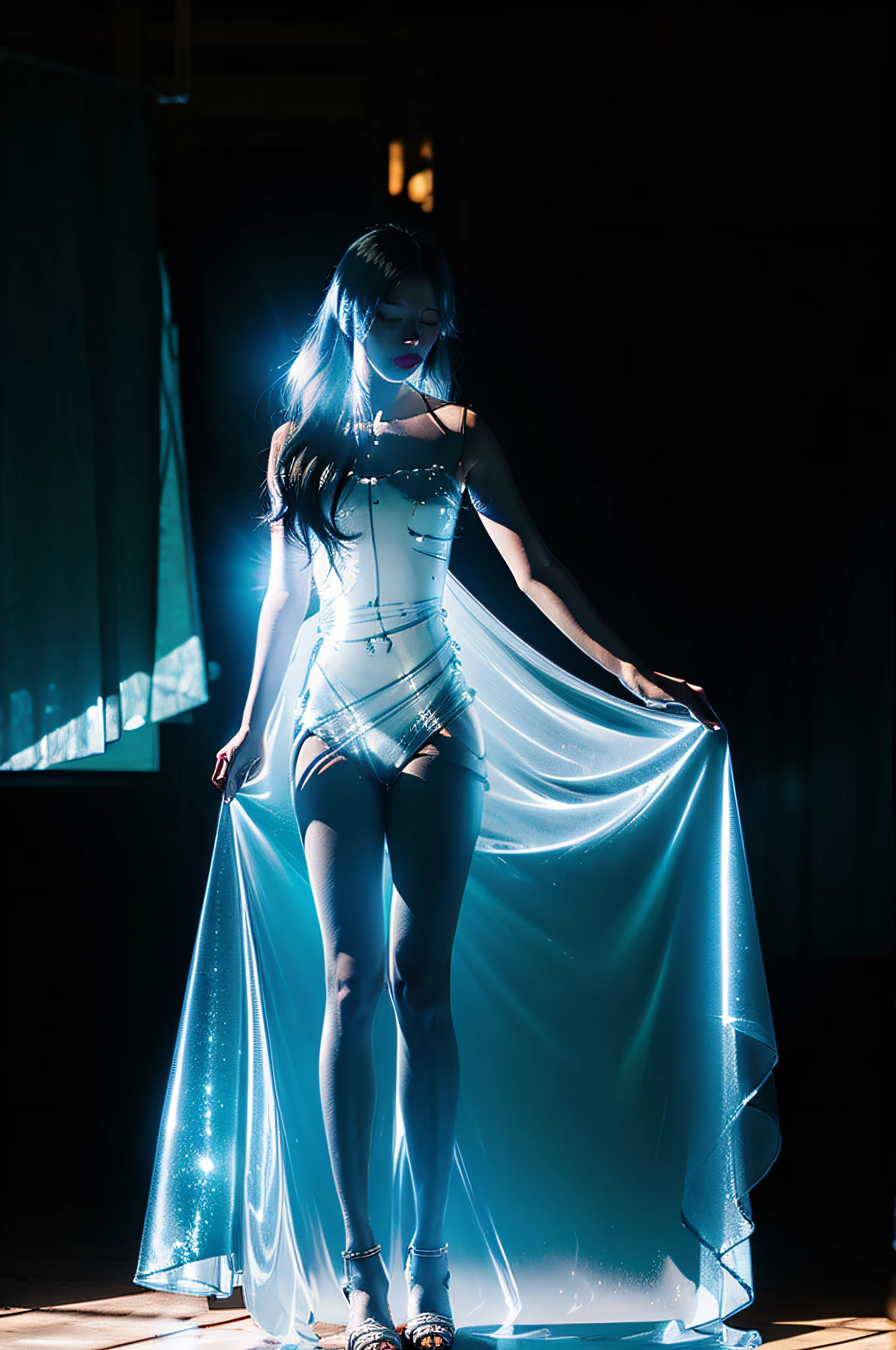 Translucent woman
