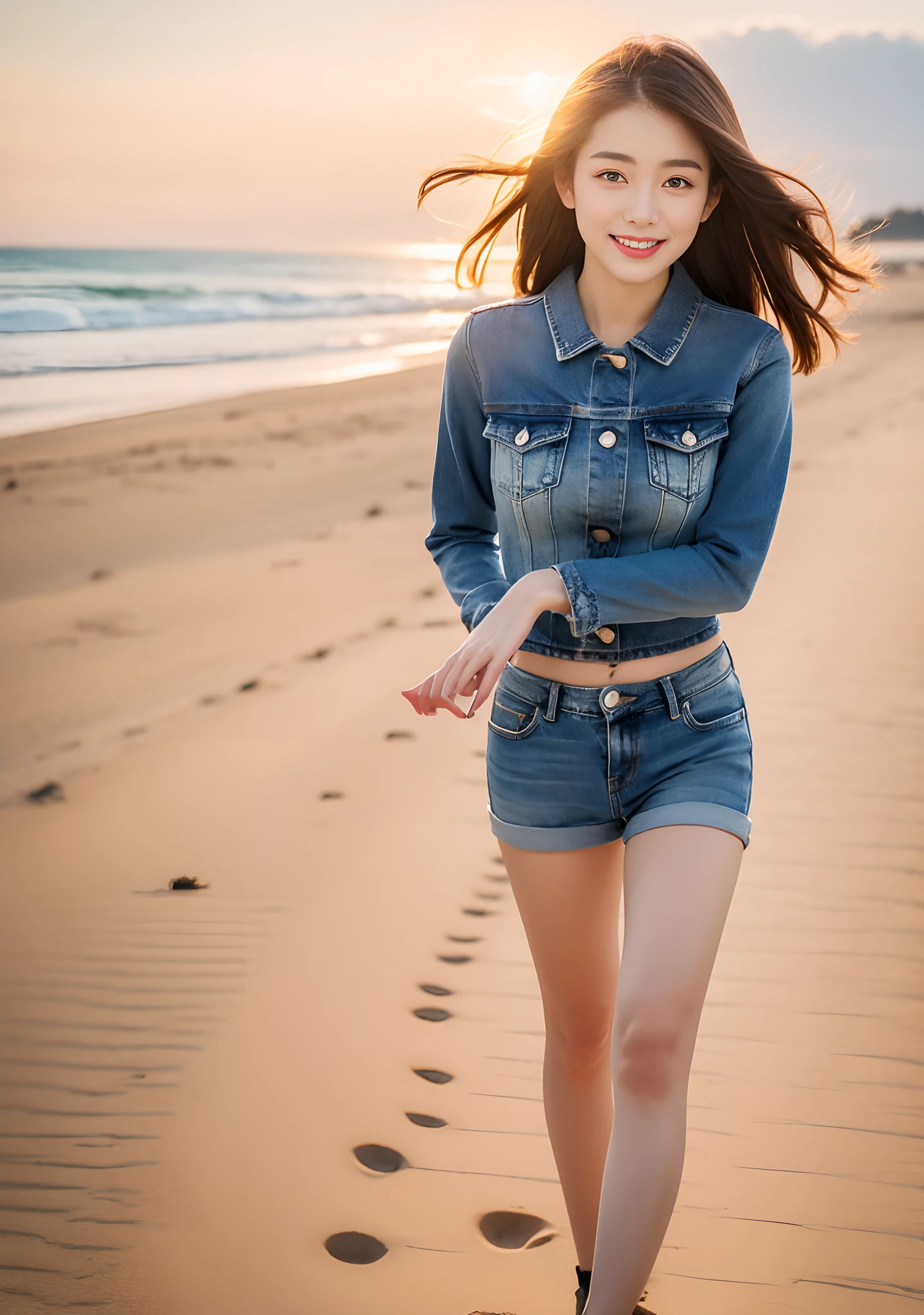 (8k, RAW photo, best quality:1.2, masterpiece:1.2), High detail RAW color photo, professional photograph, cowboyshot, (realistic, photo realistic:1.37),
1girl, cinematic light, (finerly detailed face:1.2), (kind smile), (looking at viewer:1.2), kpop idol, casual wear,
(flatchest:1.05)