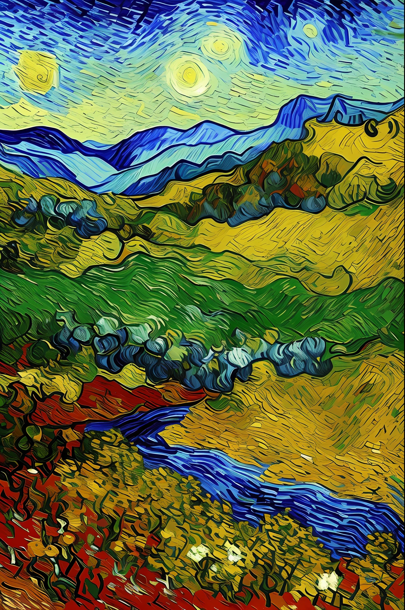 Van Gogh style painting