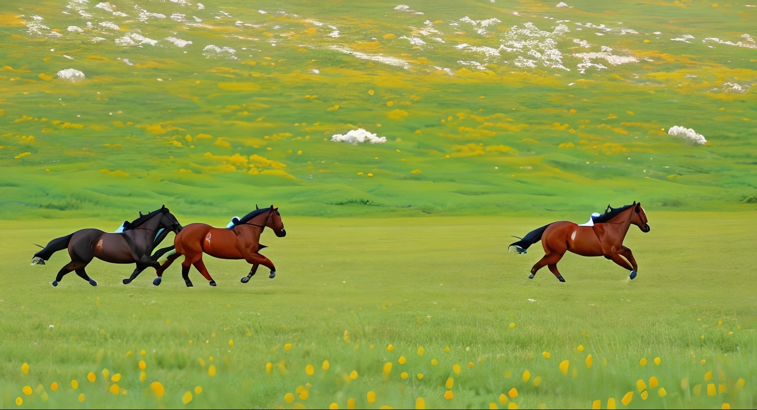 Running horse free horse steppe