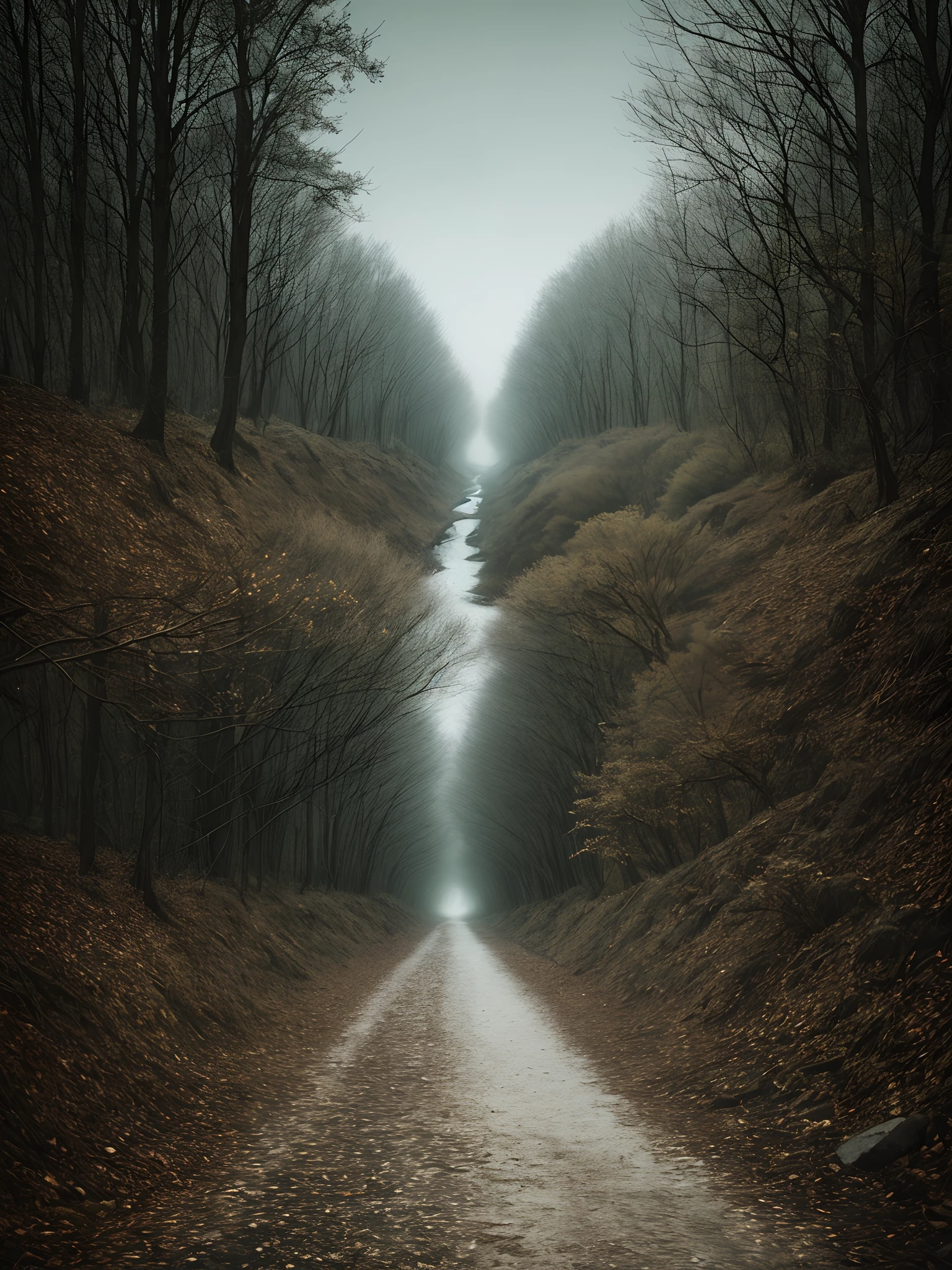 Dark eerie and realistic